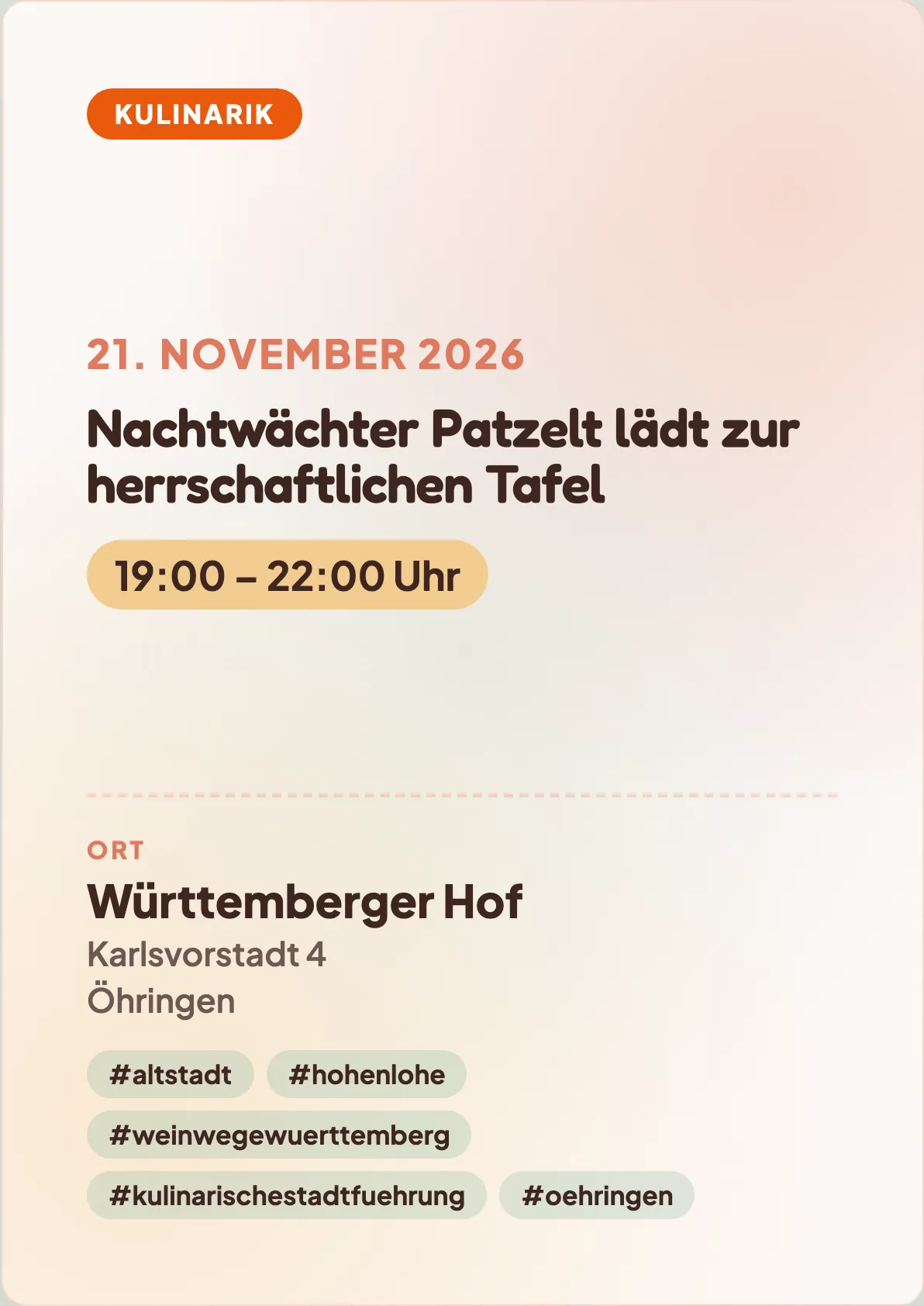 Veranstaltungsflyer