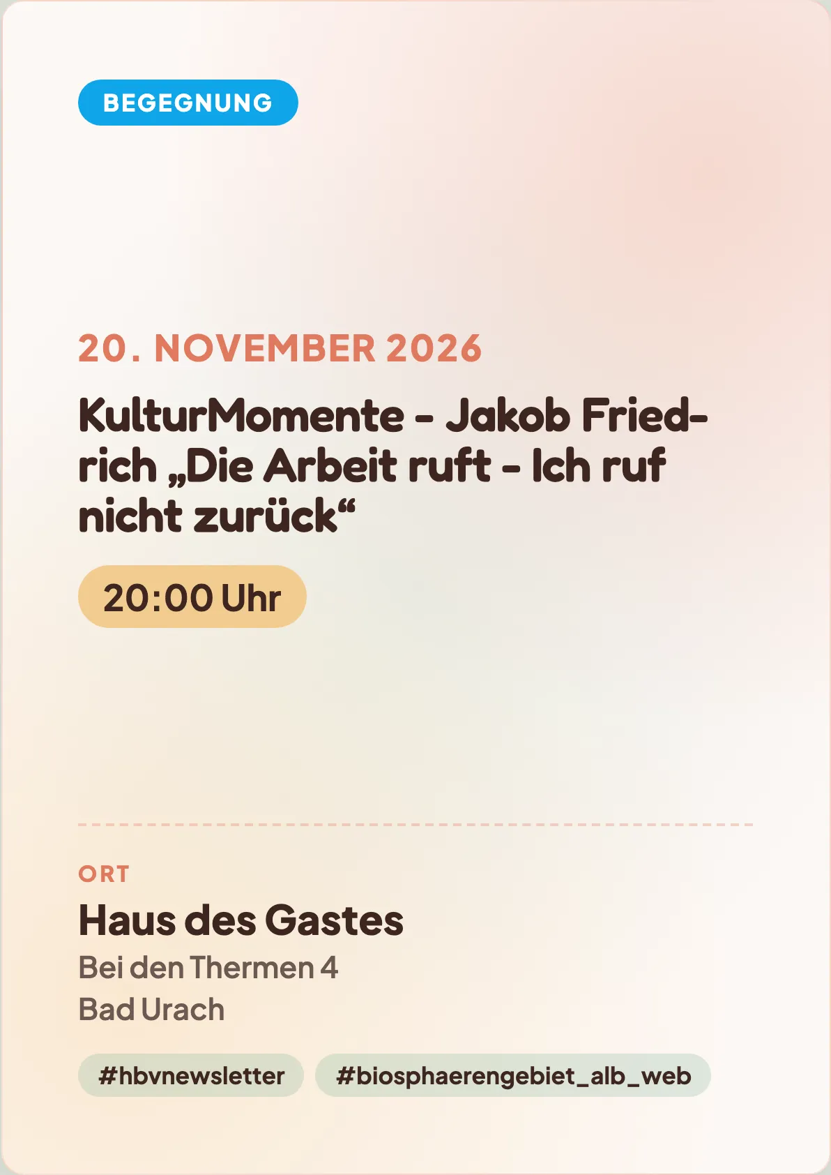 Veranstaltungsflyer