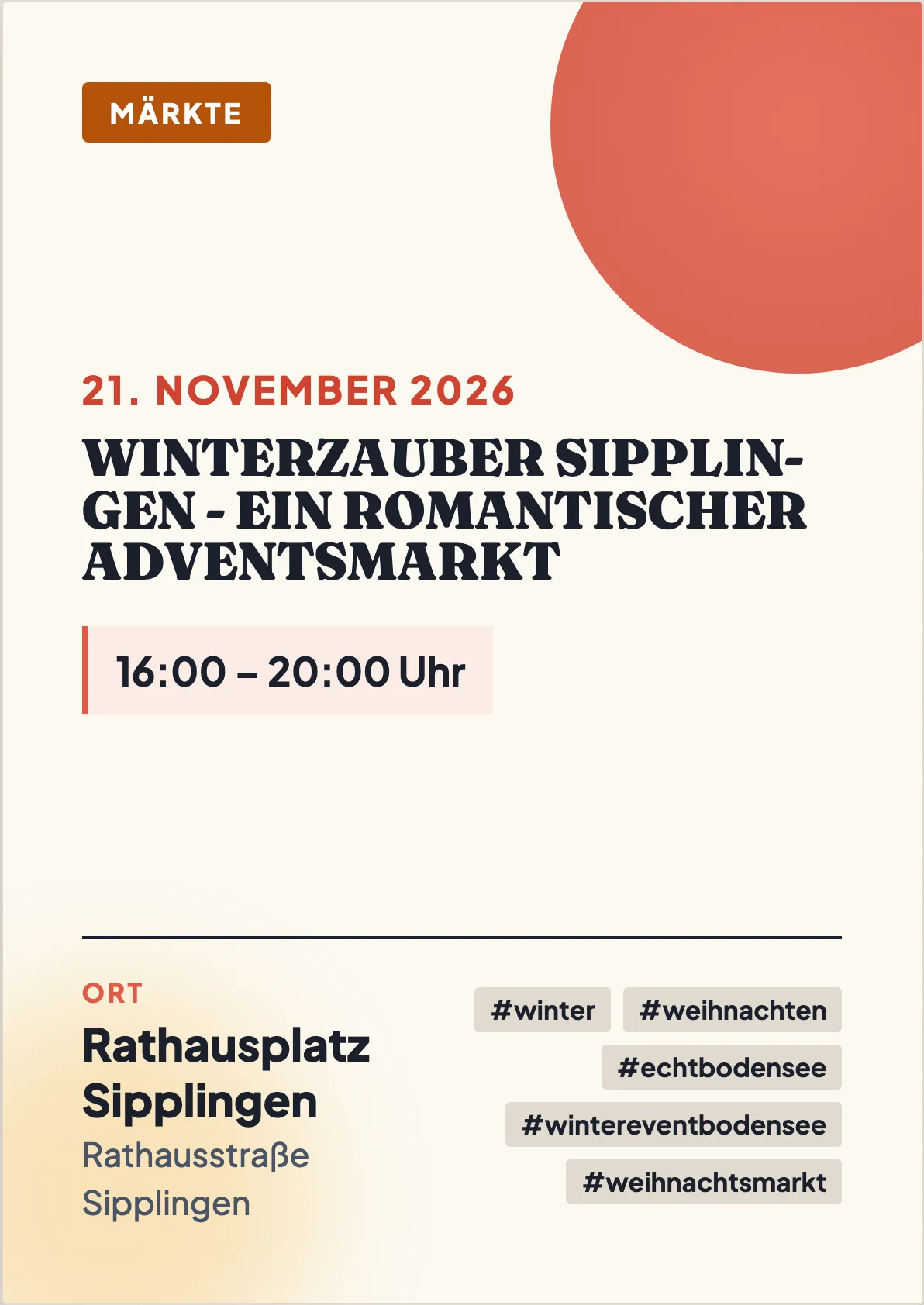 Veranstaltungsflyer