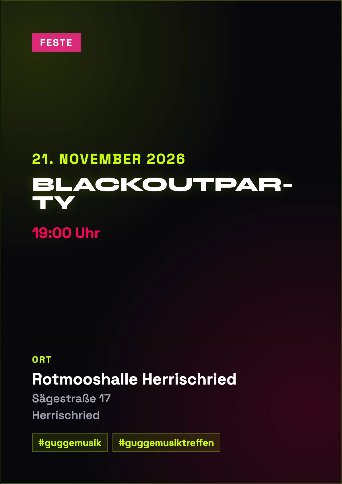 Veranstaltungsflyer