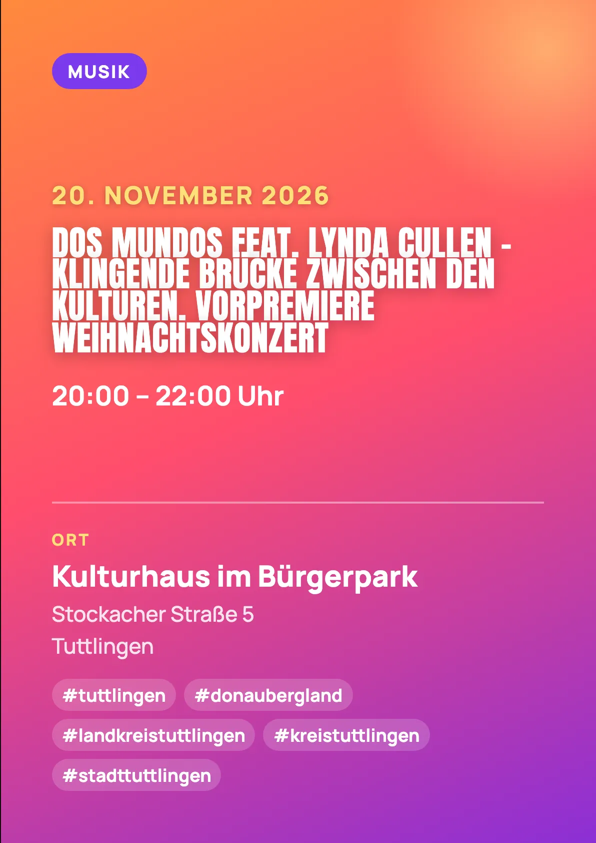 Veranstaltungsflyer