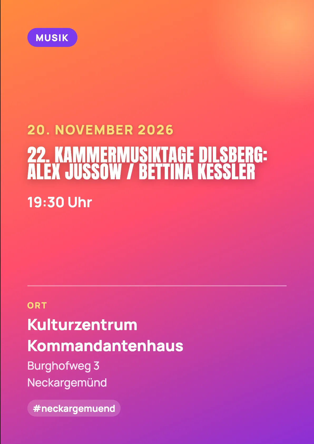 Veranstaltungsflyer