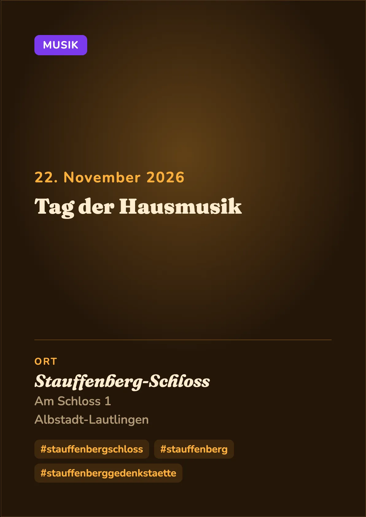 Veranstaltungsflyer