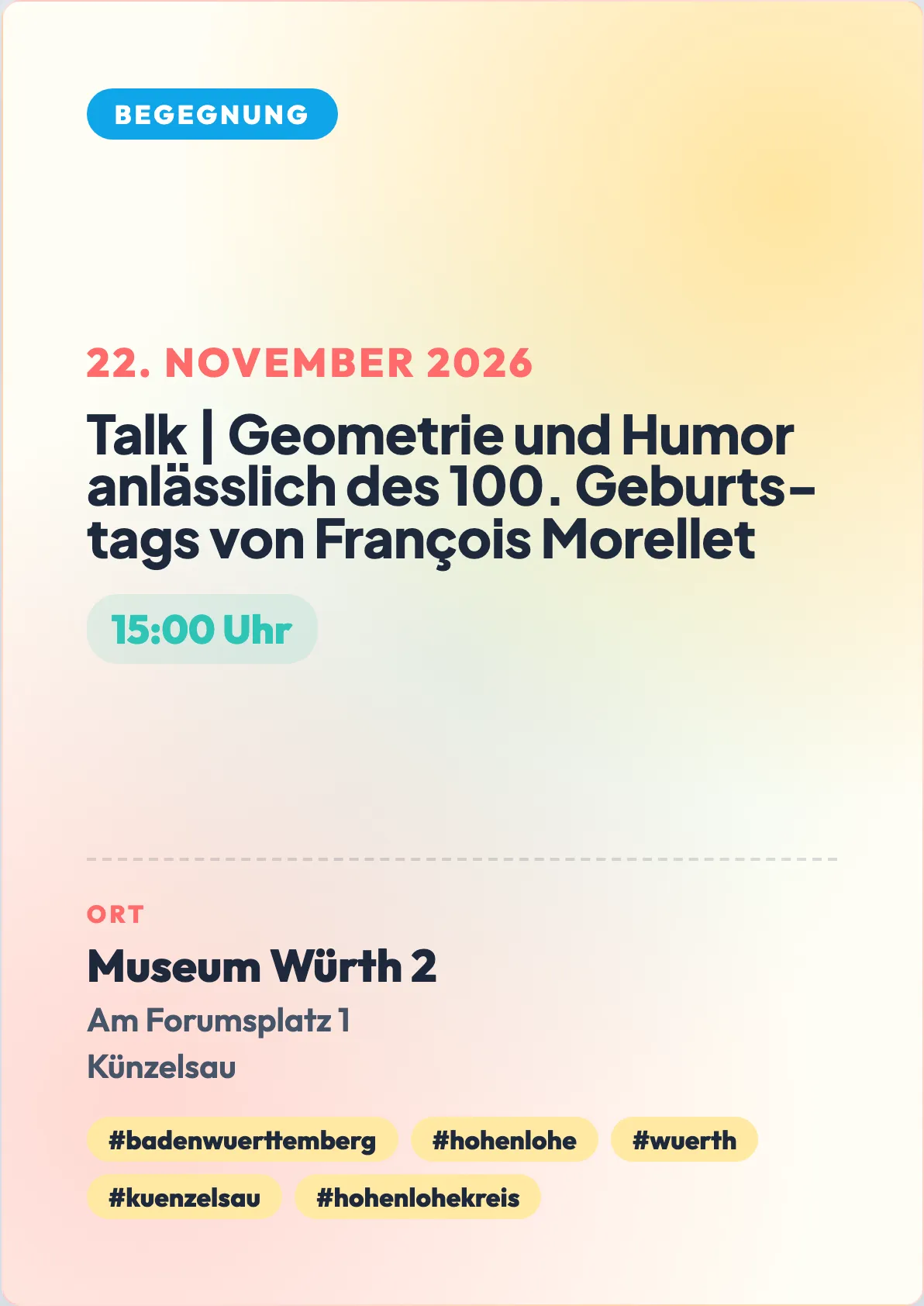 Veranstaltungsflyer