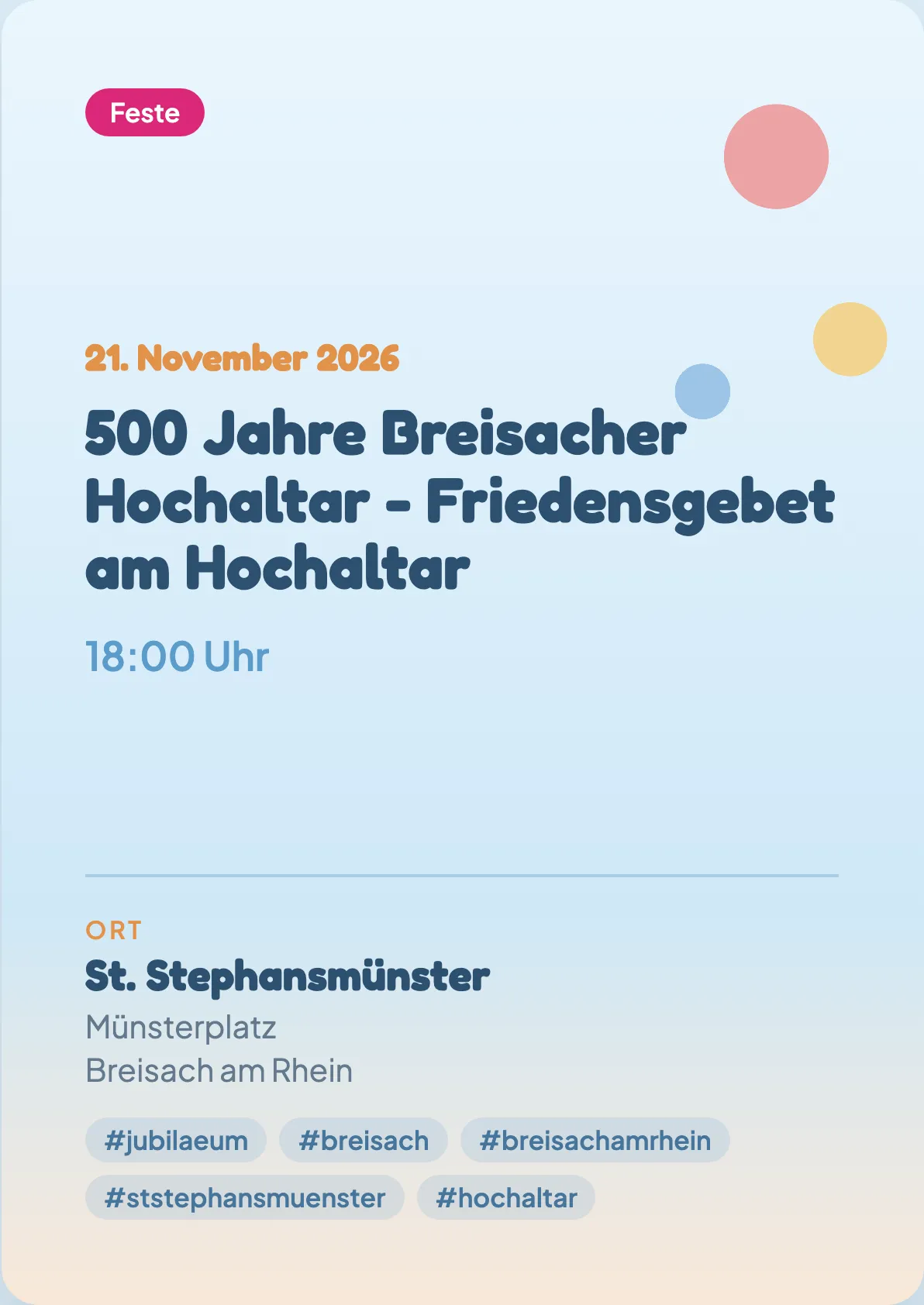 Veranstaltungsflyer