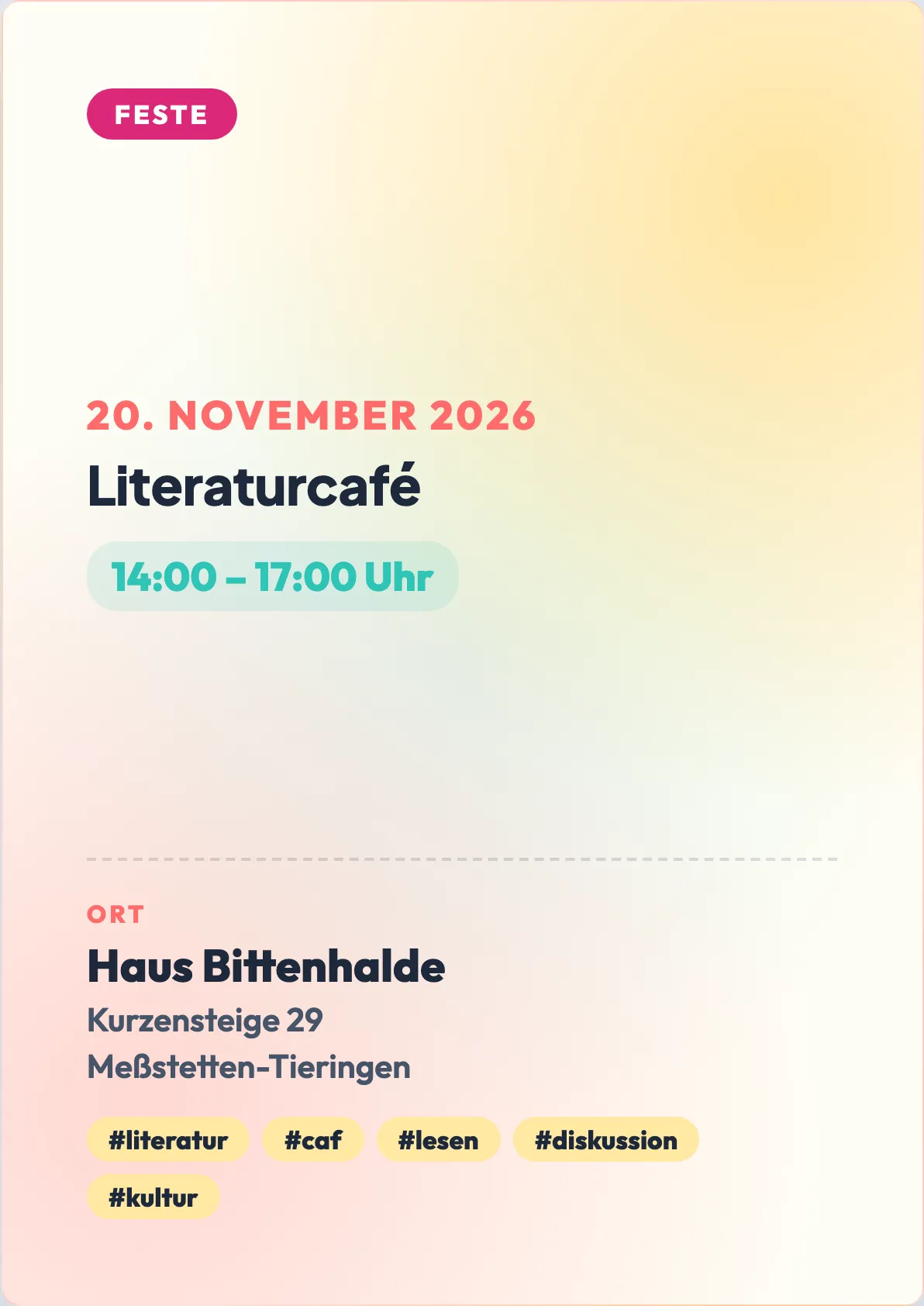 Veranstaltungsflyer