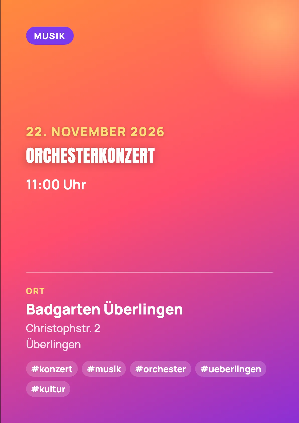 Veranstaltungsflyer