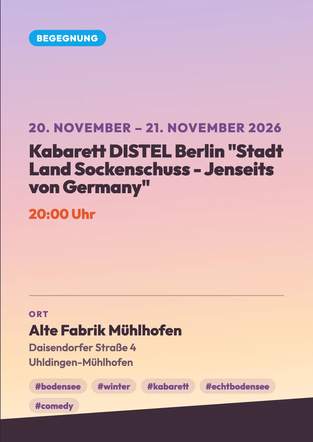 Veranstaltungsflyer