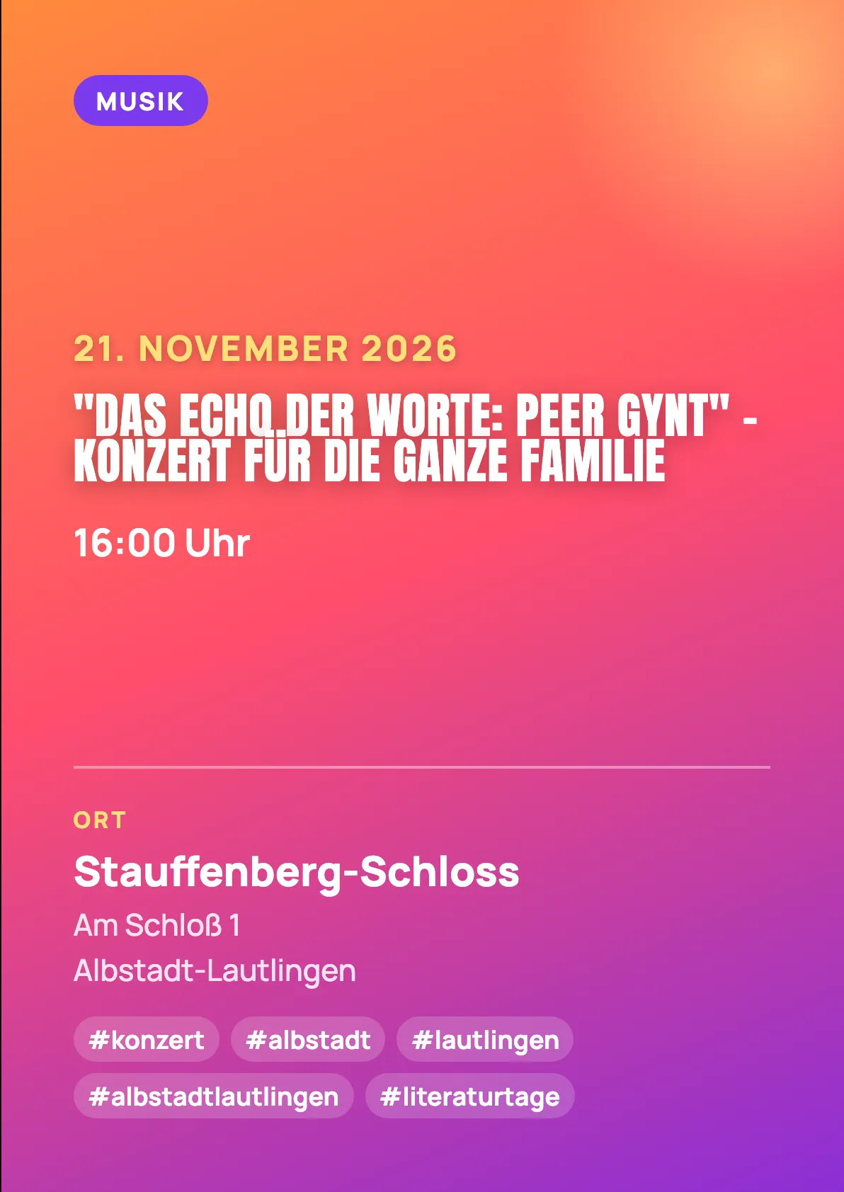 Veranstaltungsflyer