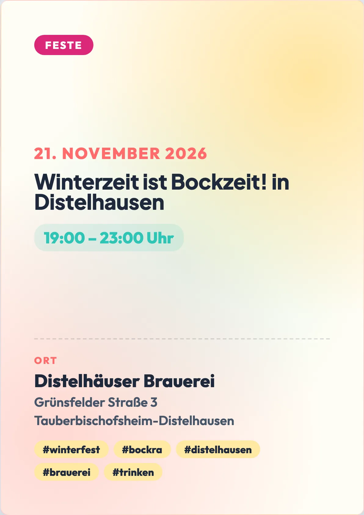 Veranstaltungsflyer