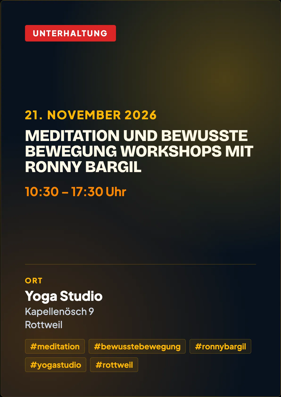Veranstaltungsflyer