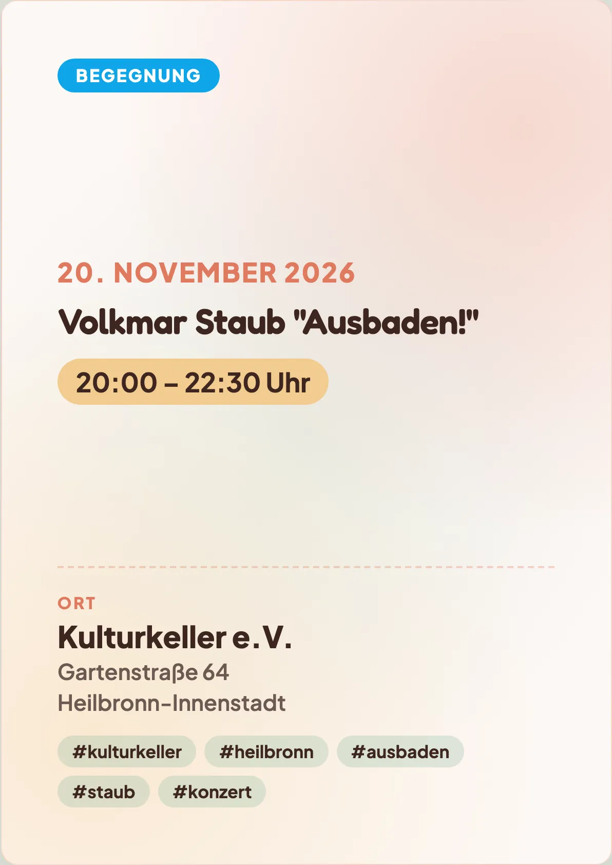 Veranstaltungsflyer
