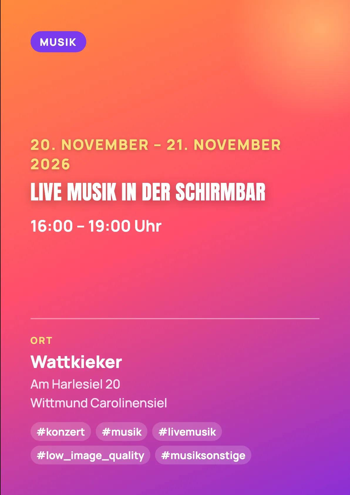Veranstaltungsflyer
