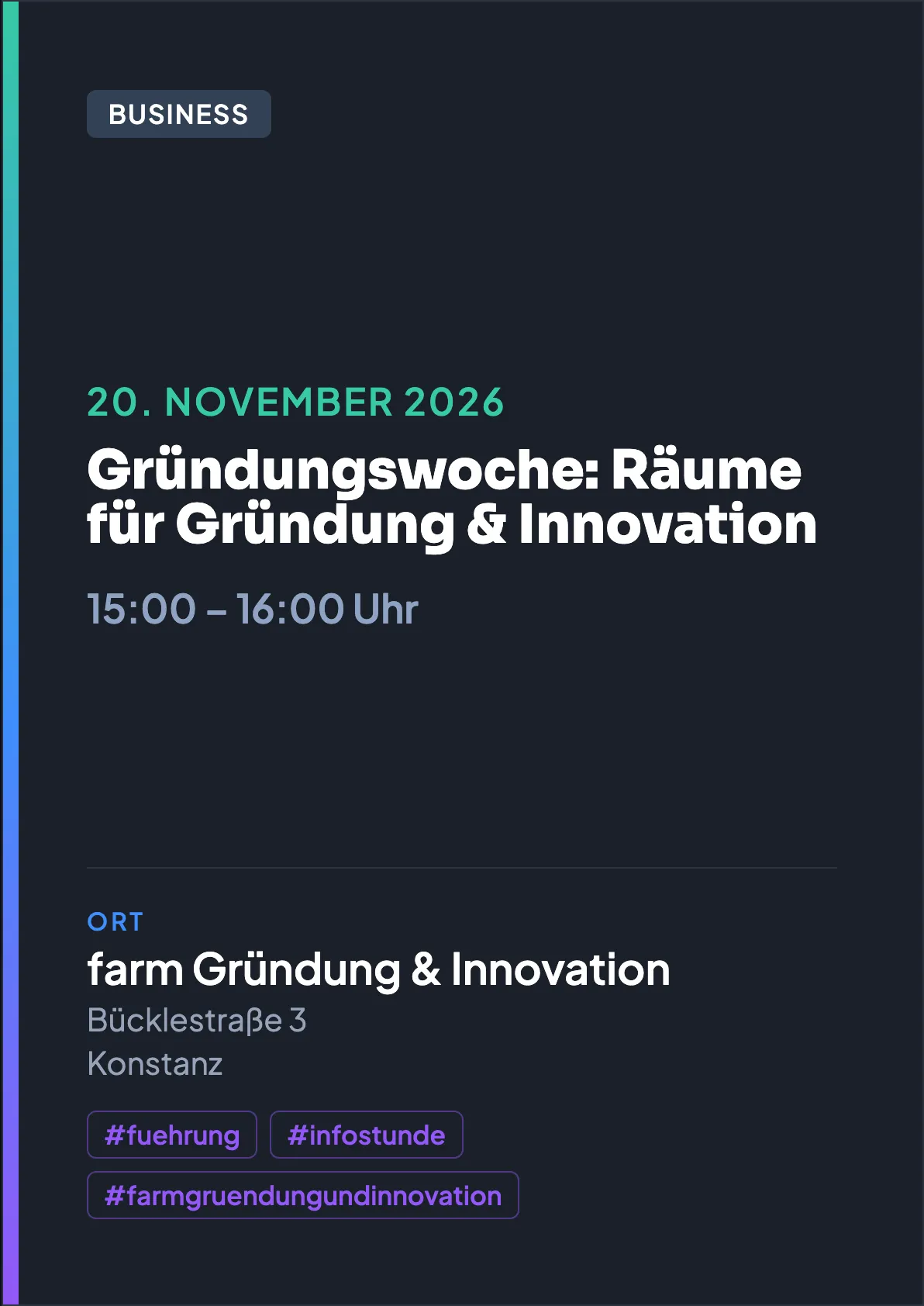 Veranstaltungsflyer