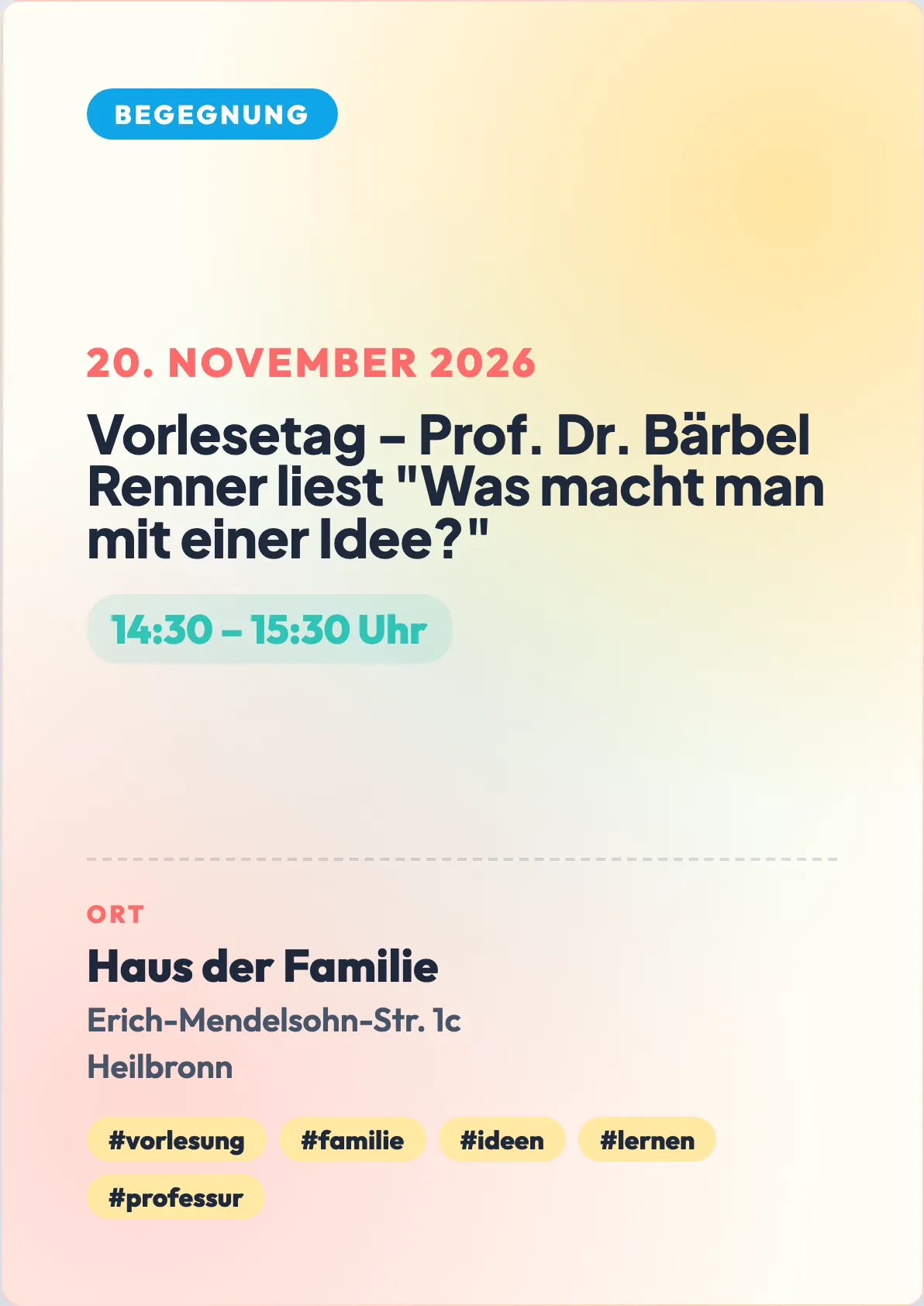 Veranstaltungsflyer