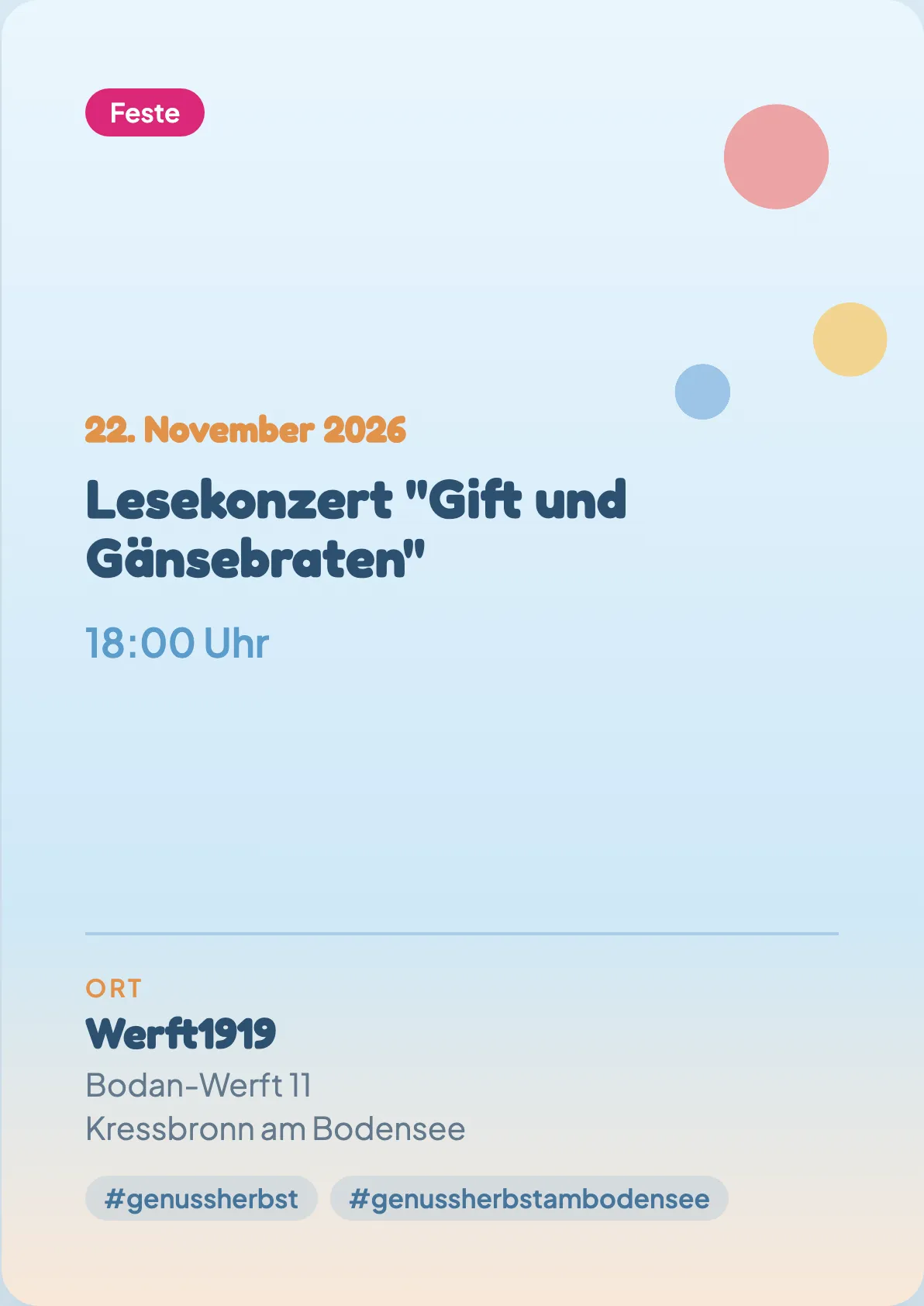 Veranstaltungsflyer