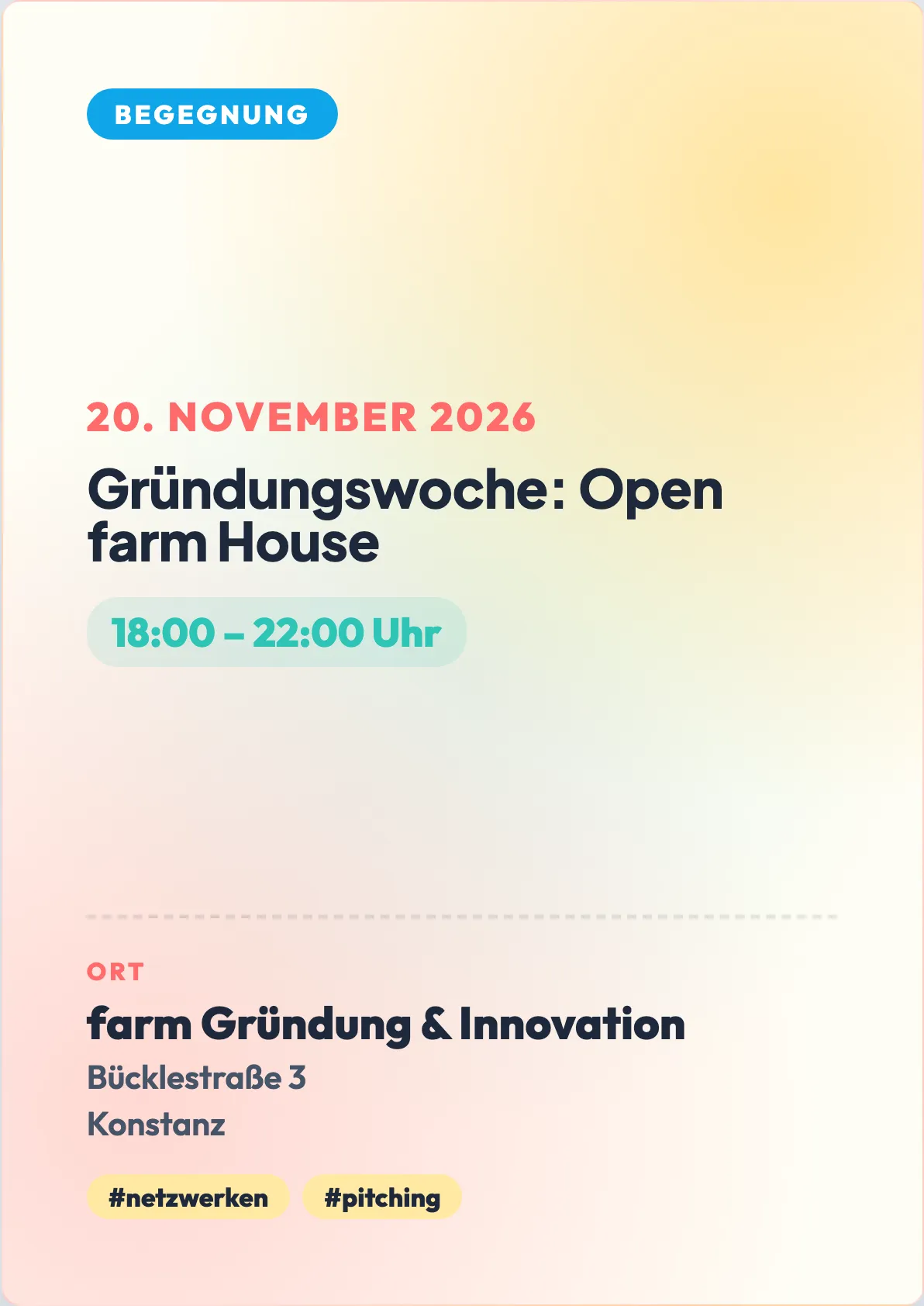 Veranstaltungsflyer