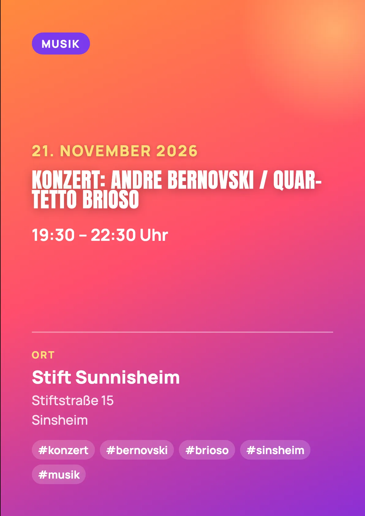 Veranstaltungsflyer