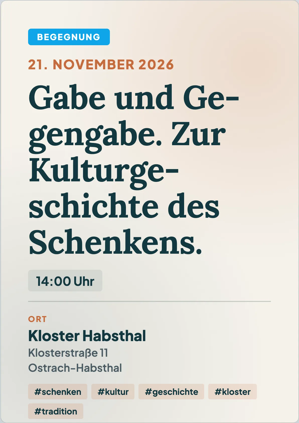 Veranstaltungsflyer