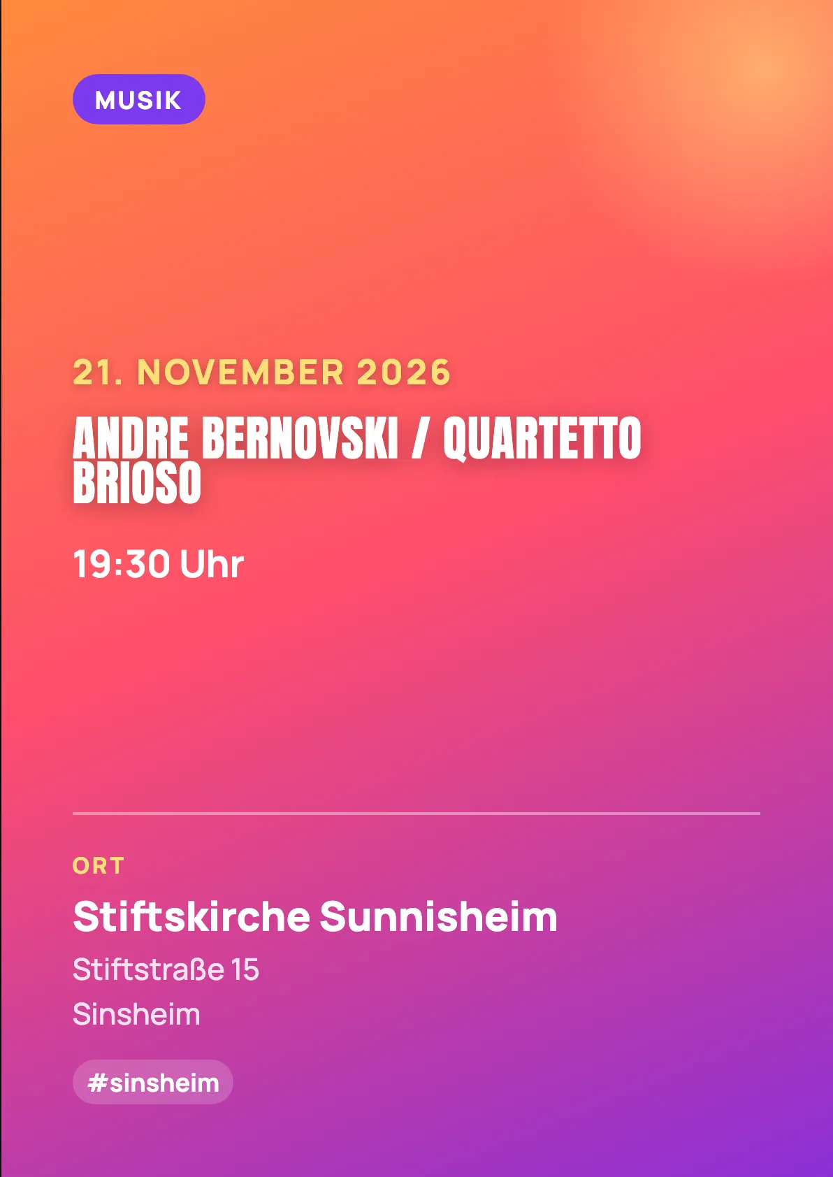 Veranstaltungsflyer