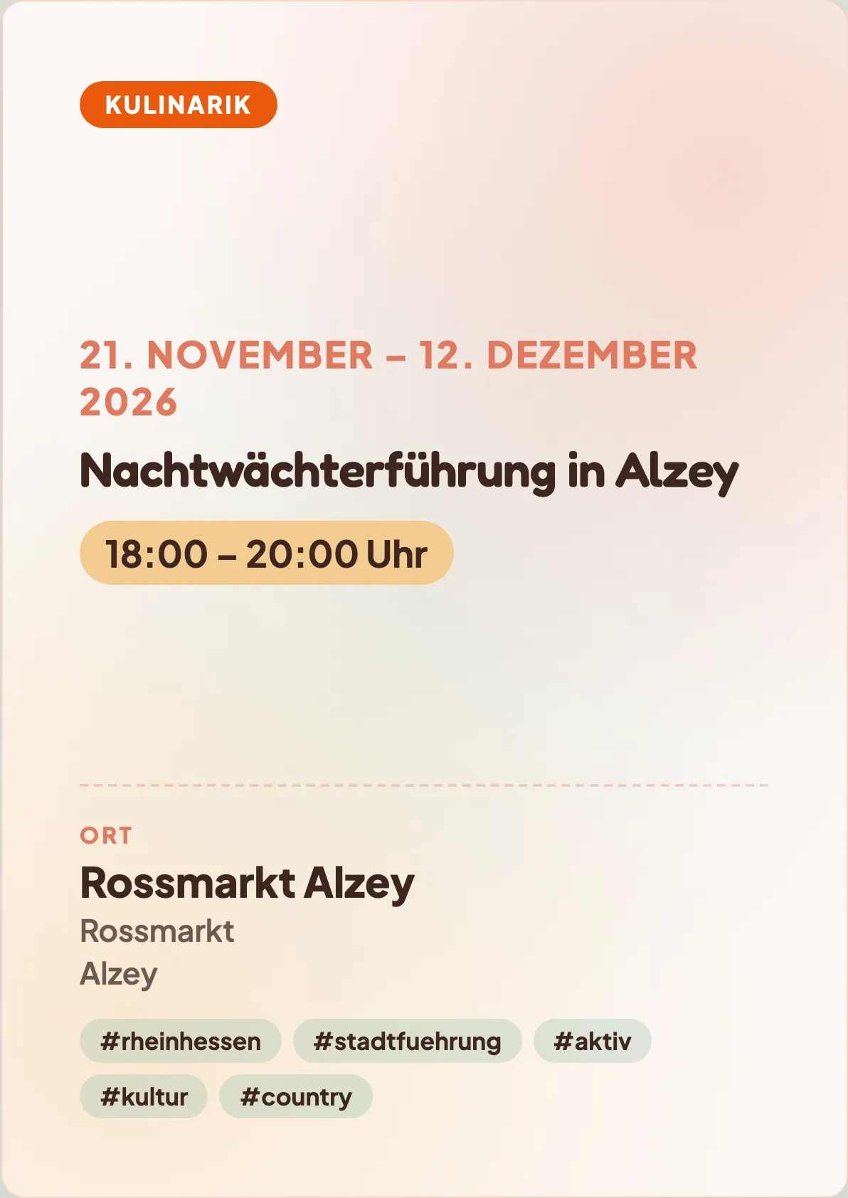 Veranstaltungsflyer