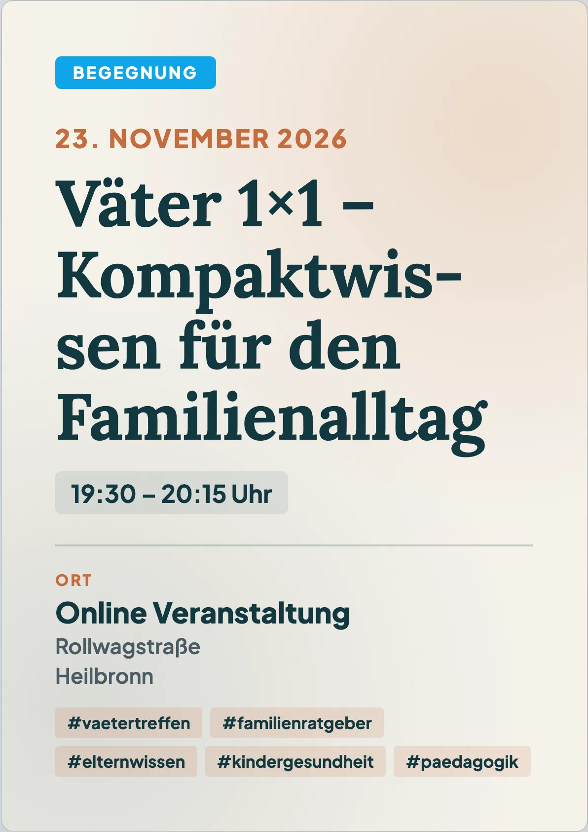Veranstaltungsflyer