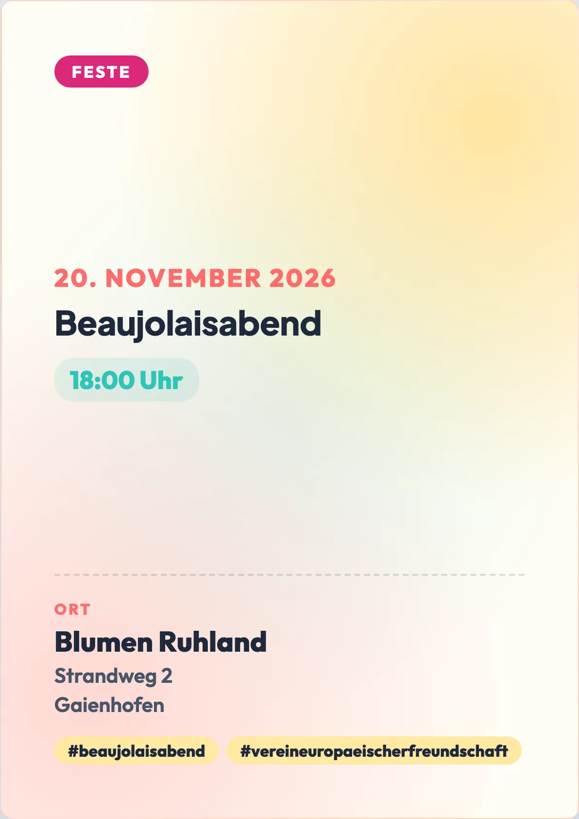 Veranstaltungsflyer