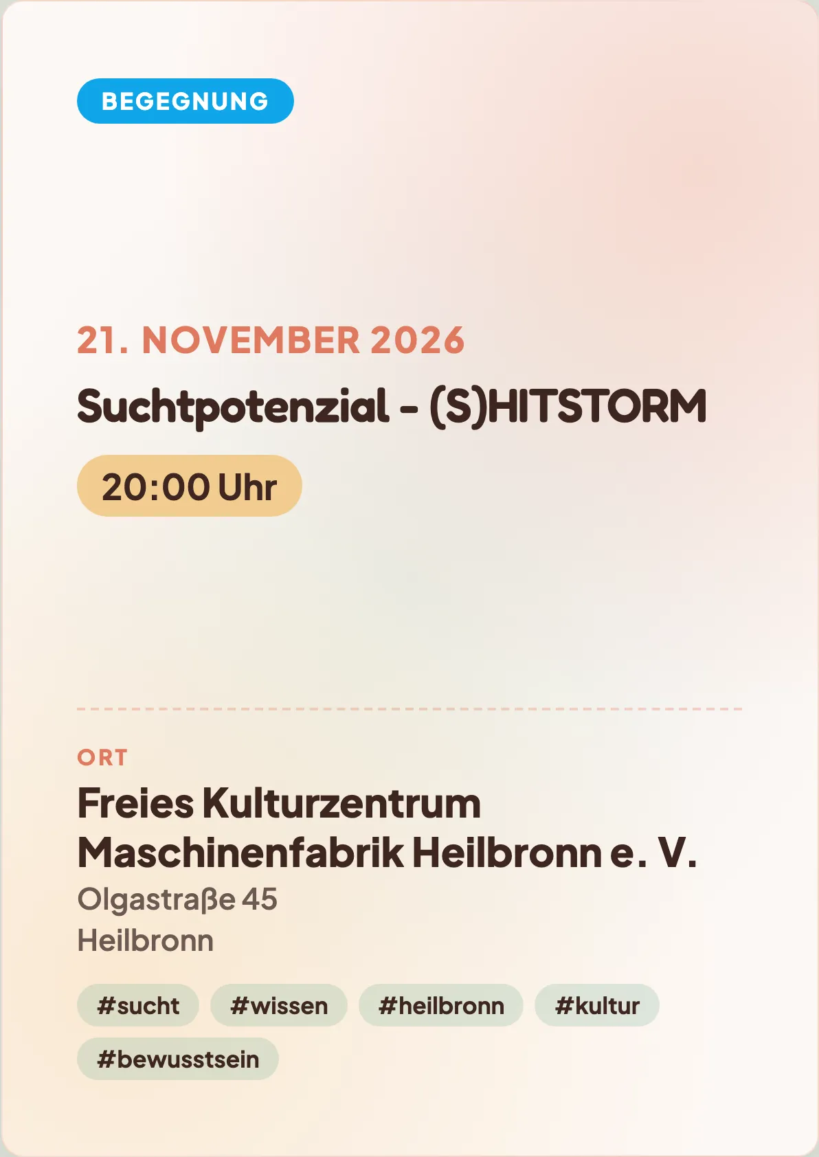 Veranstaltungsflyer