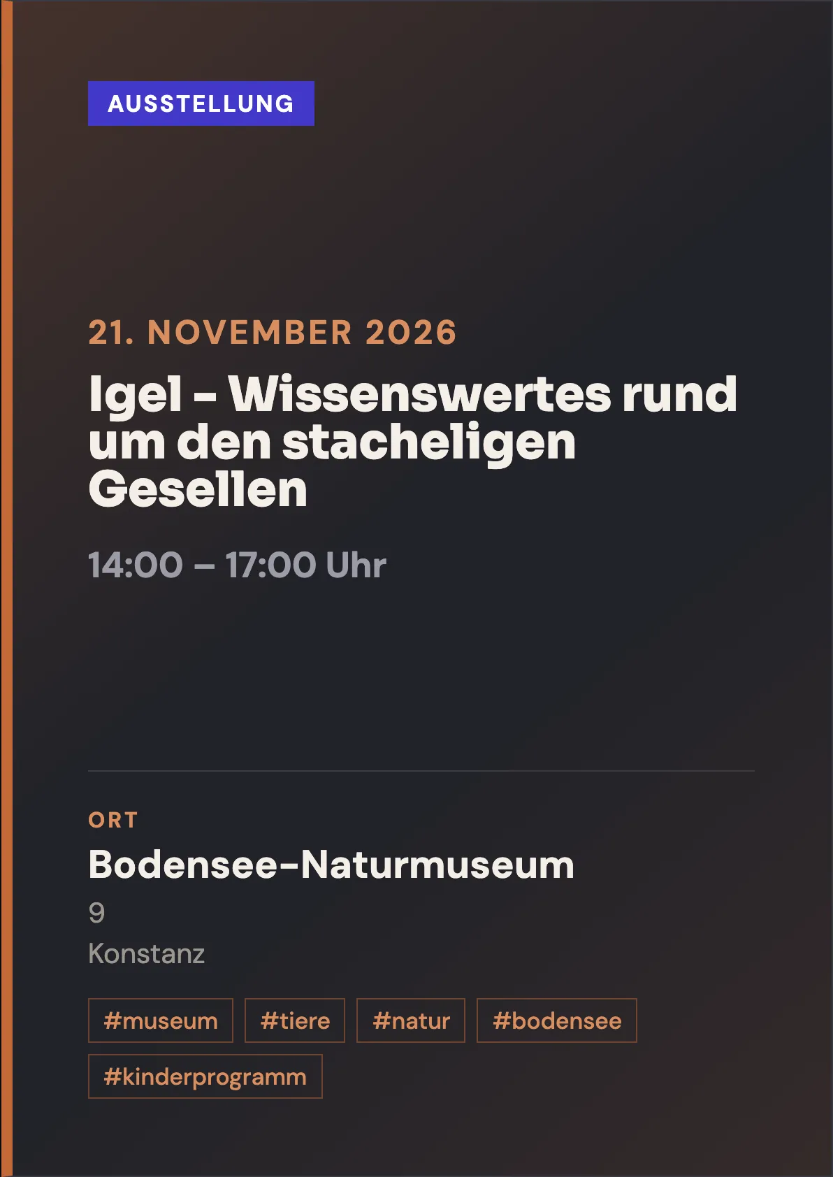 Veranstaltungsflyer