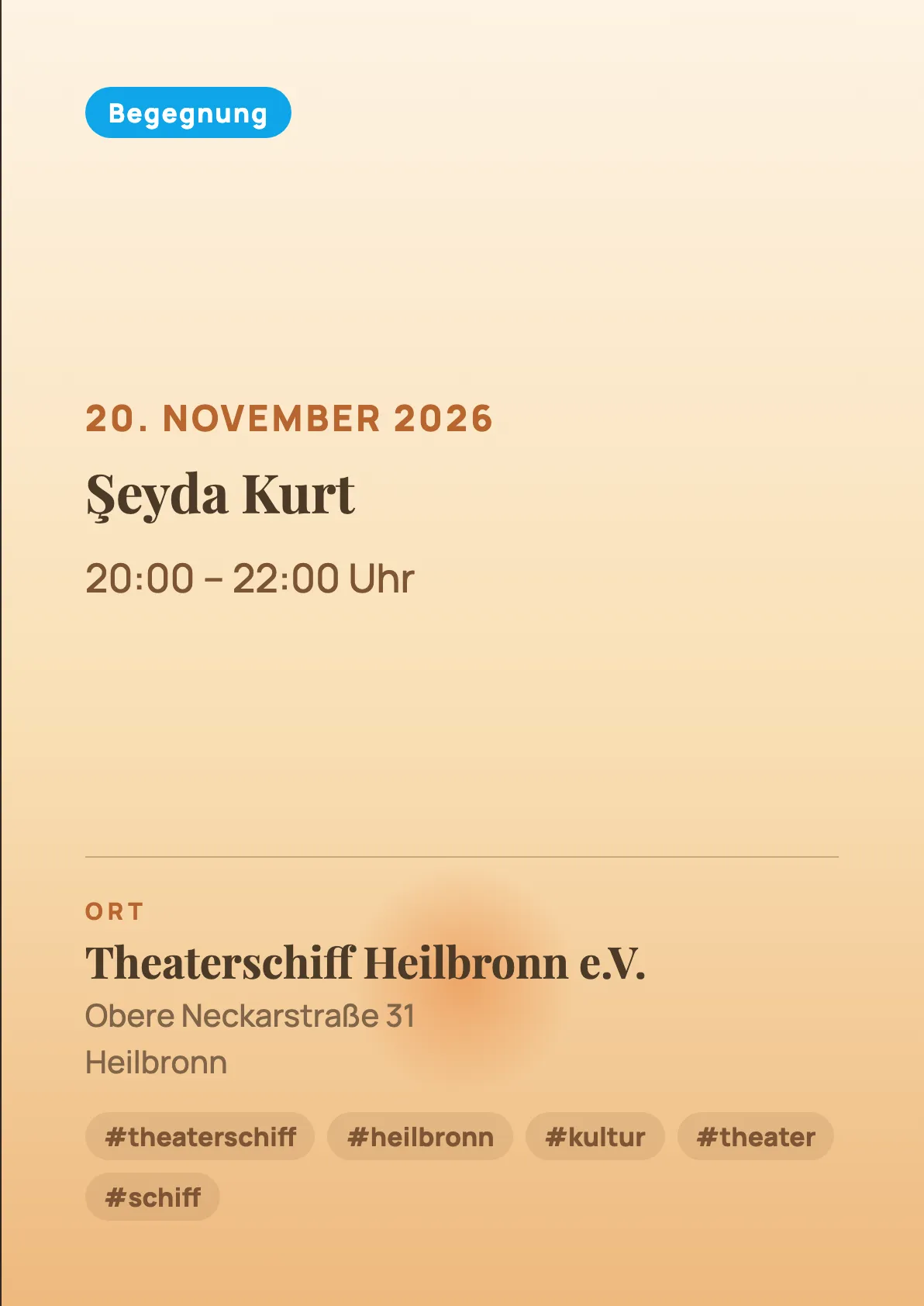 Veranstaltungsflyer
