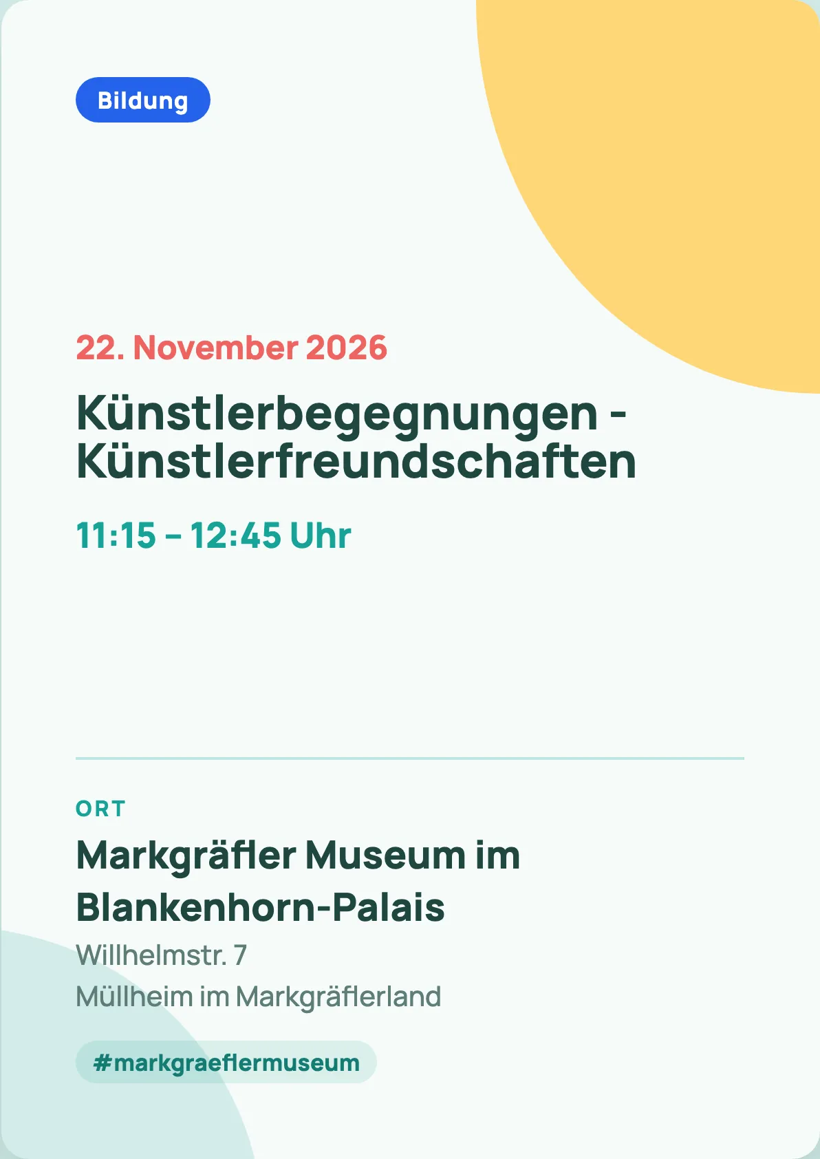 Veranstaltungsflyer