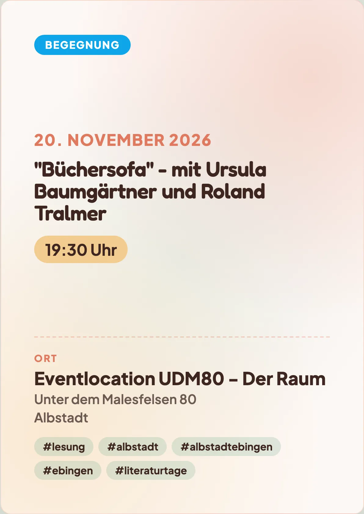 Veranstaltungsflyer