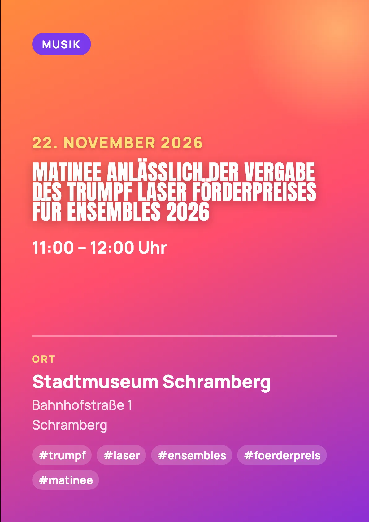 Veranstaltungsflyer