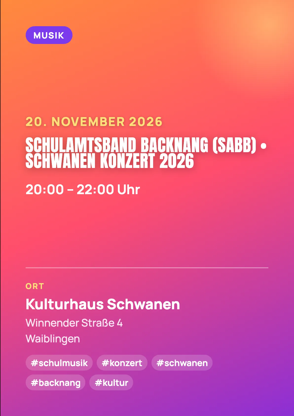 Veranstaltungsflyer