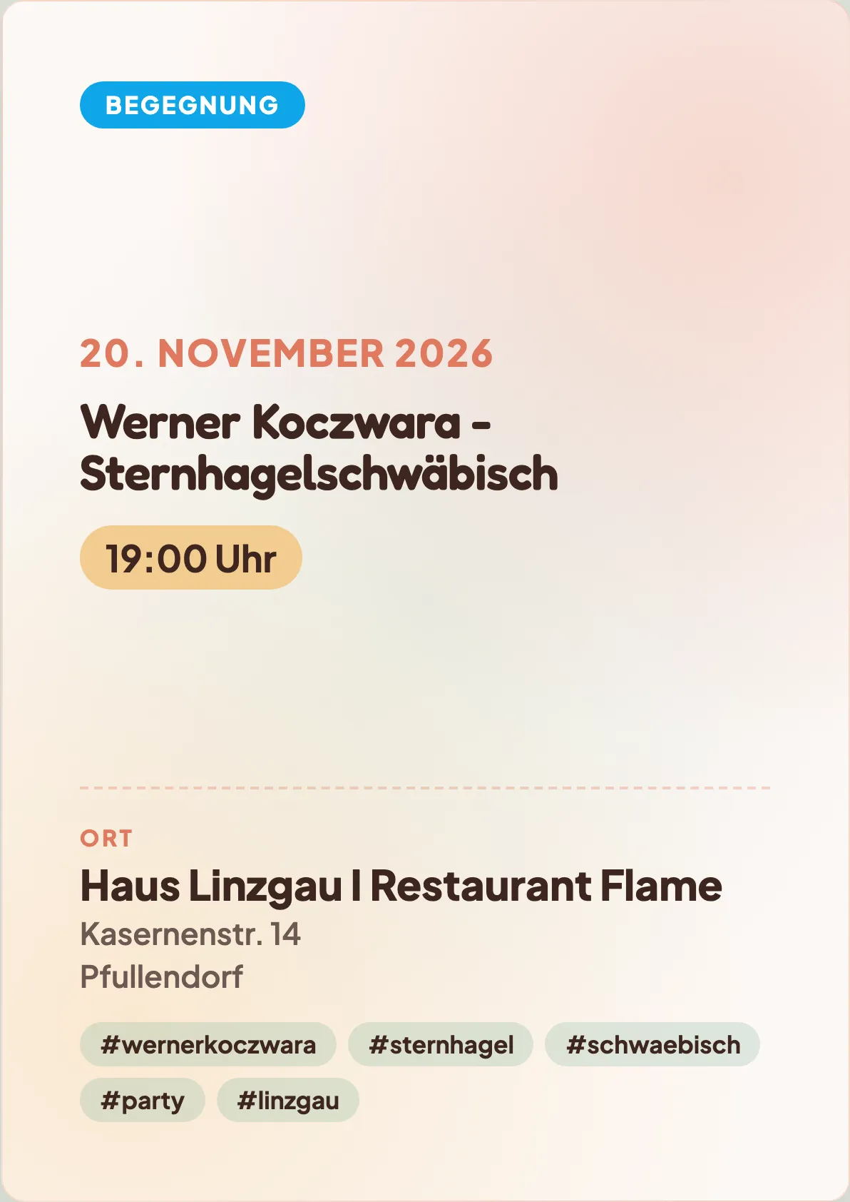 Veranstaltungsflyer