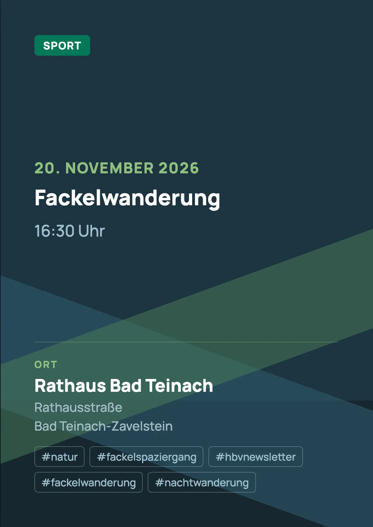 Veranstaltungsflyer
