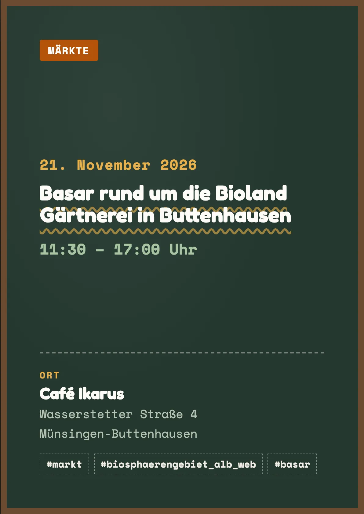 Veranstaltungsflyer