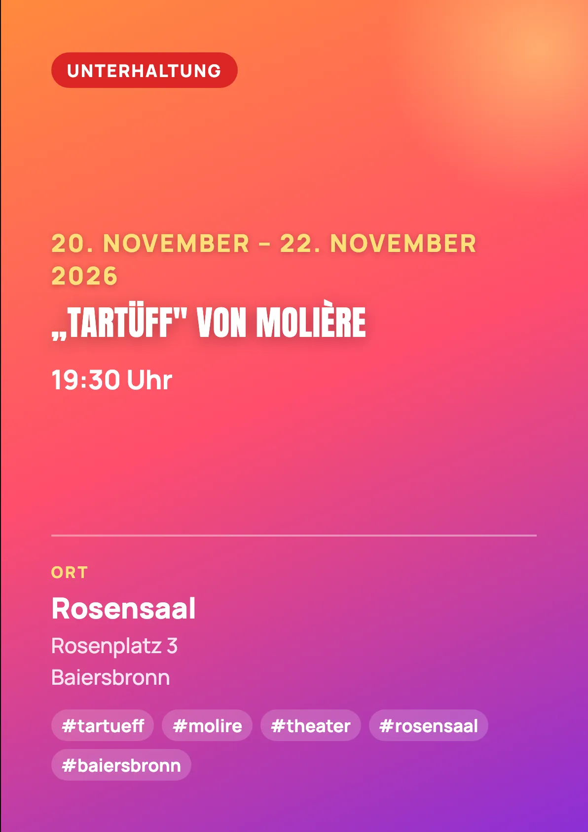Veranstaltungsflyer