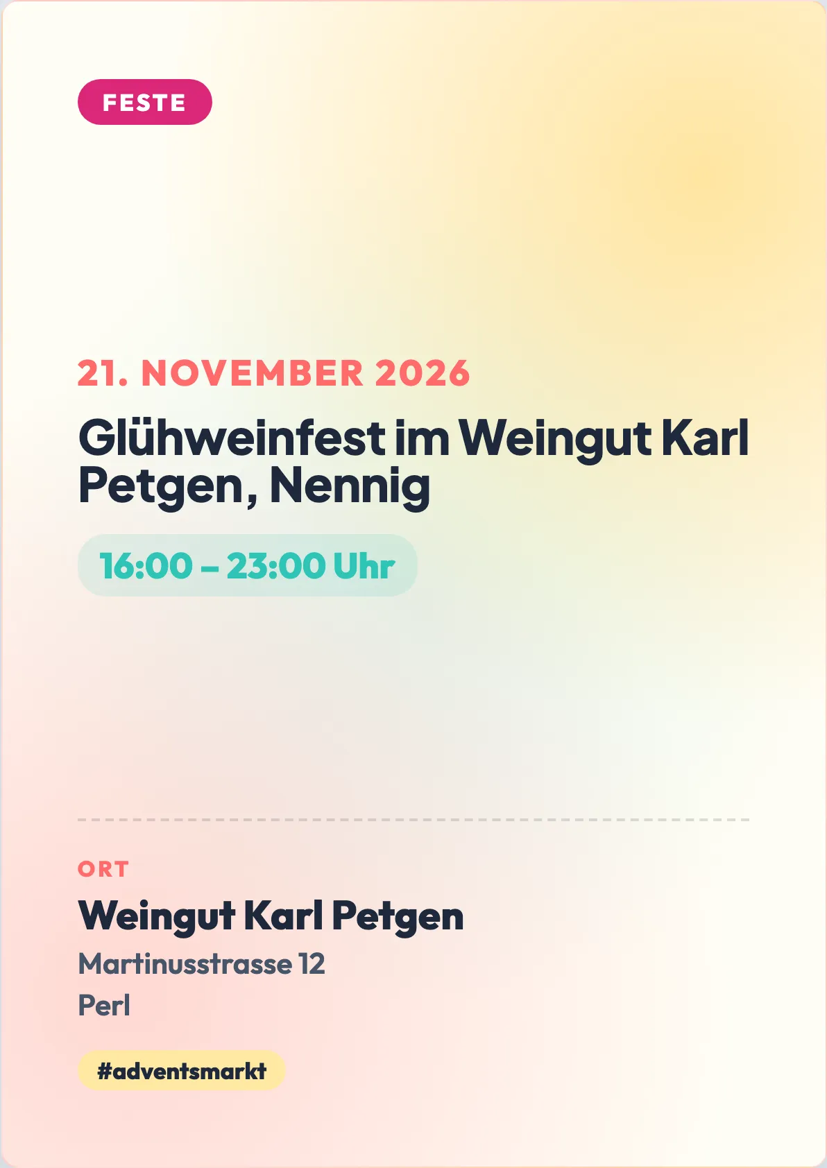 Veranstaltungsflyer