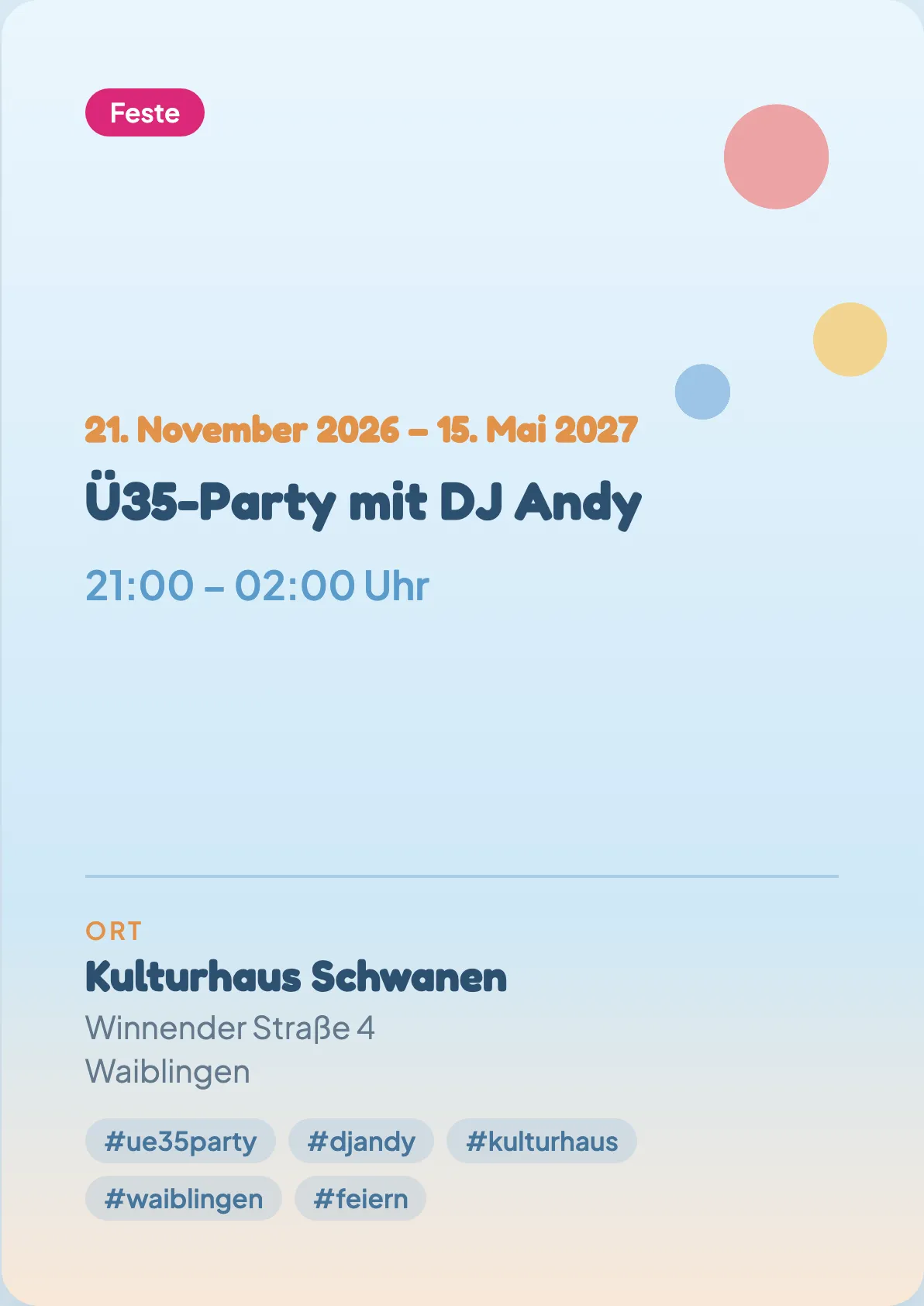 Veranstaltungsflyer