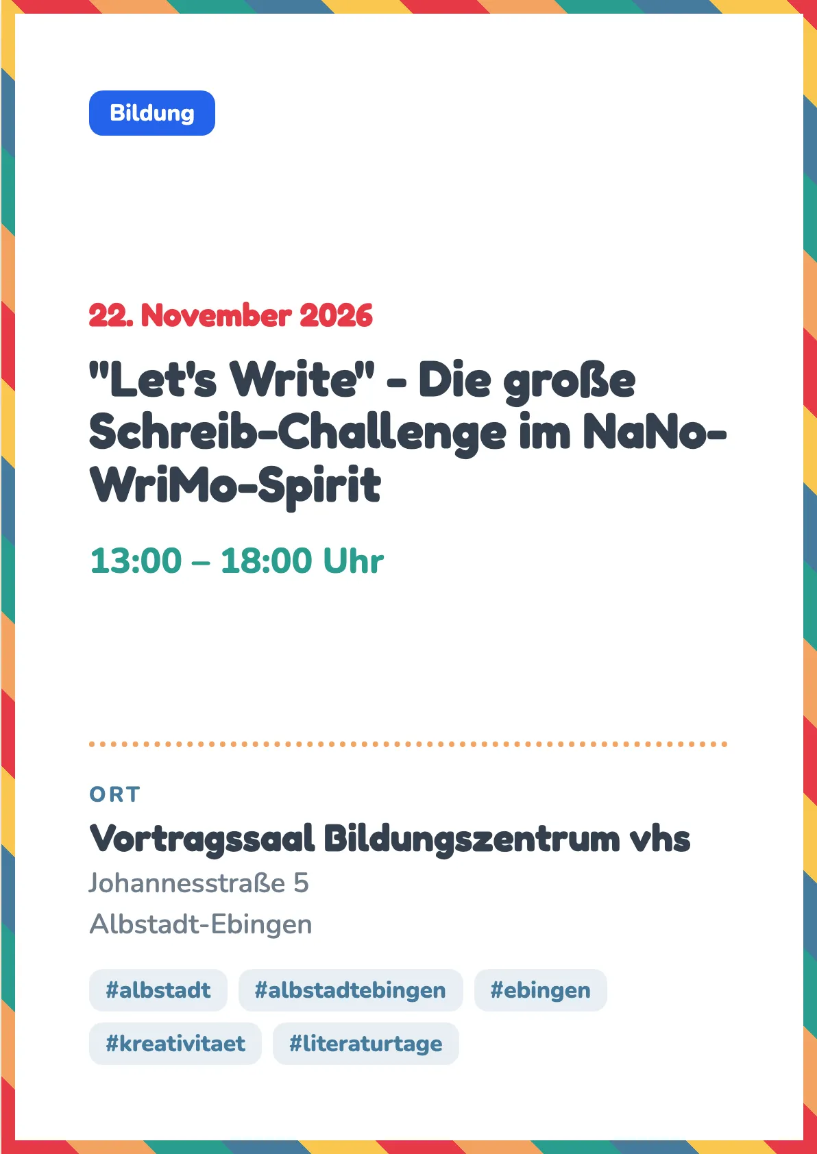 Veranstaltungsflyer