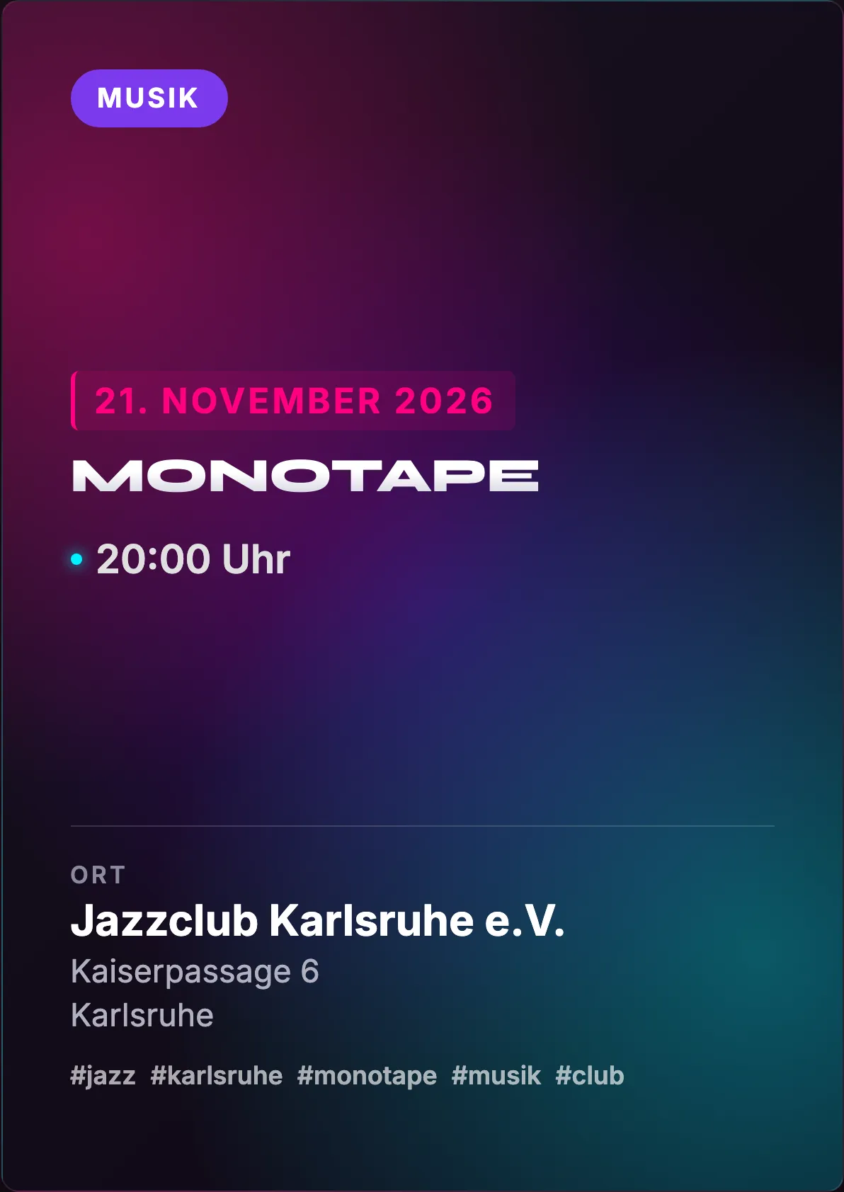 Veranstaltungsflyer