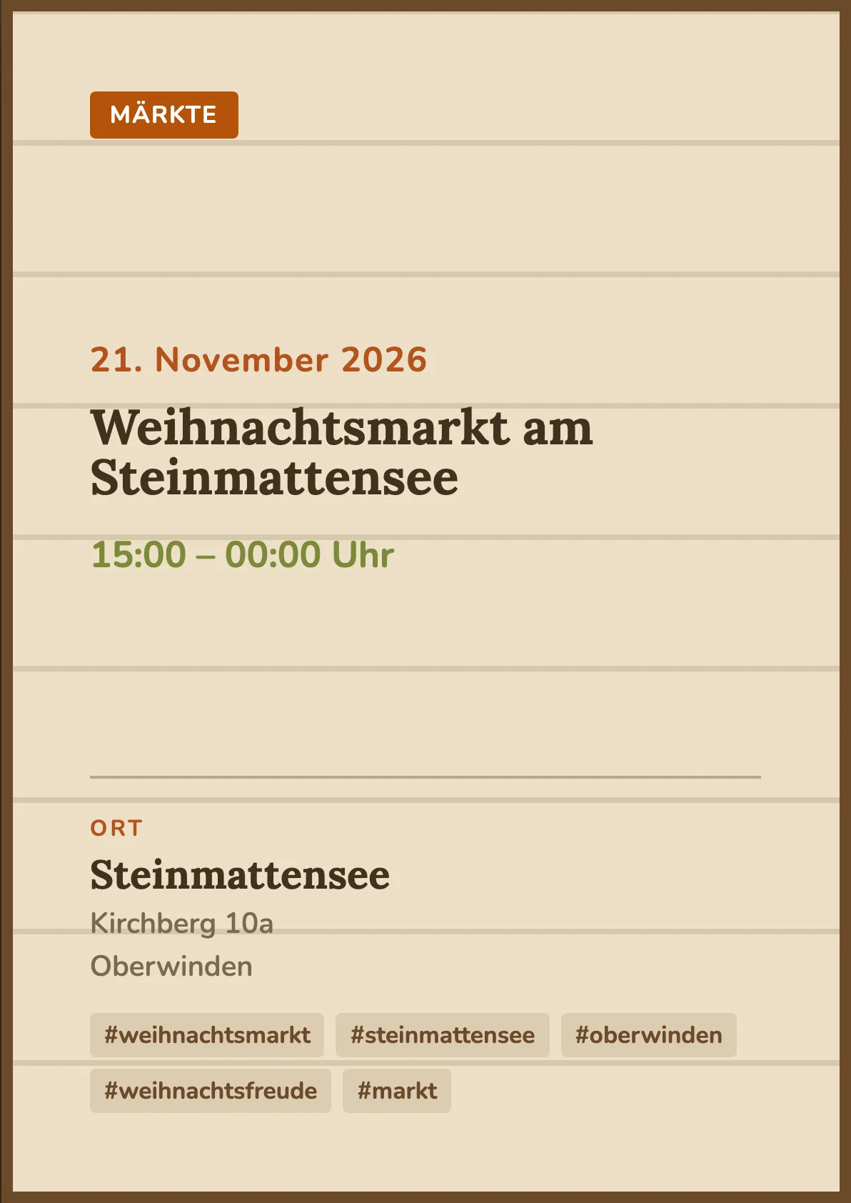 Veranstaltungsflyer