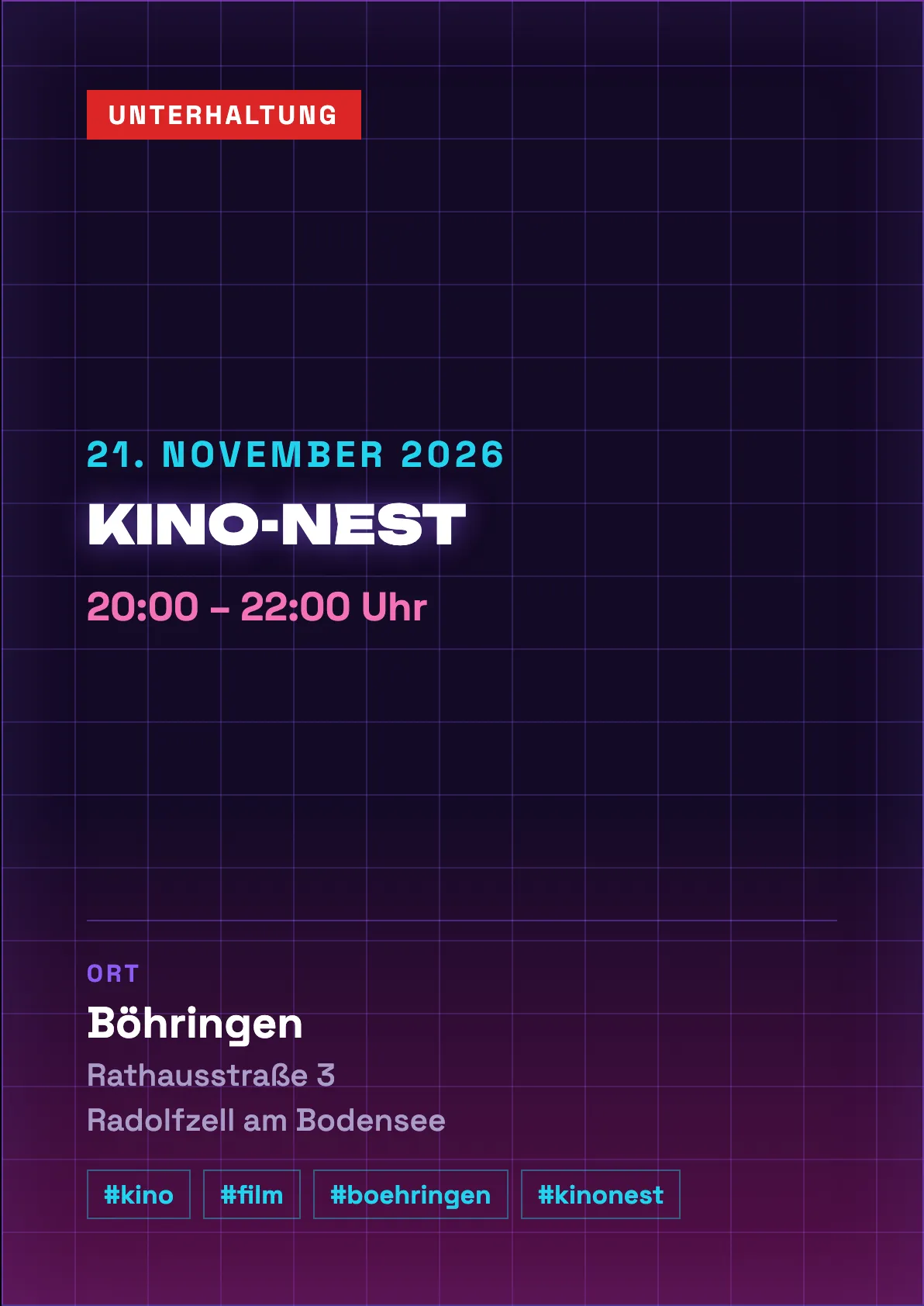 Veranstaltungsflyer