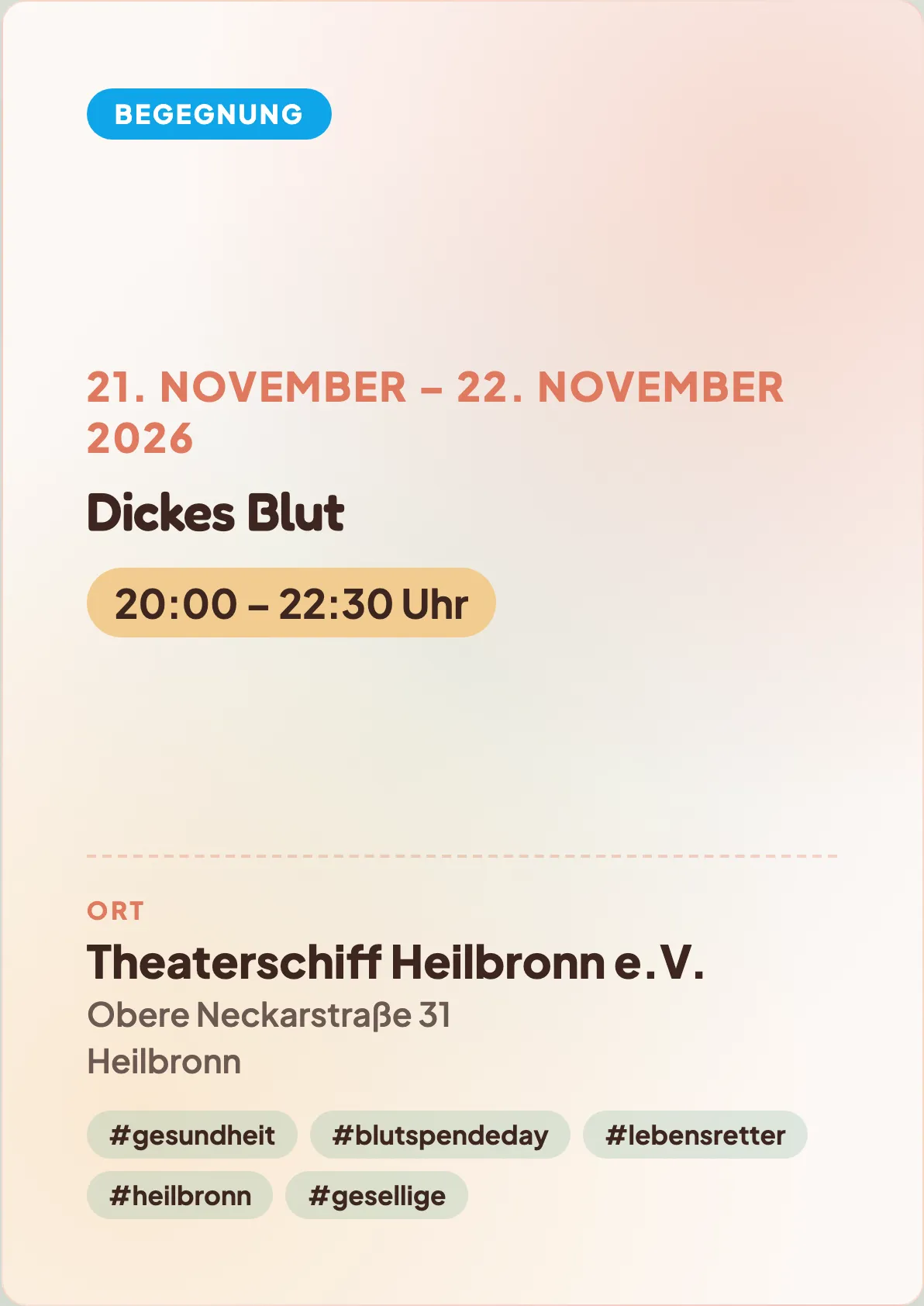 Veranstaltungsflyer