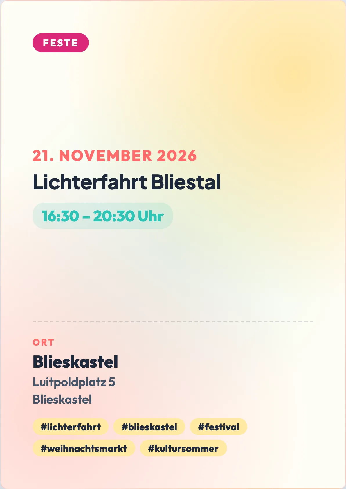 Veranstaltungsflyer