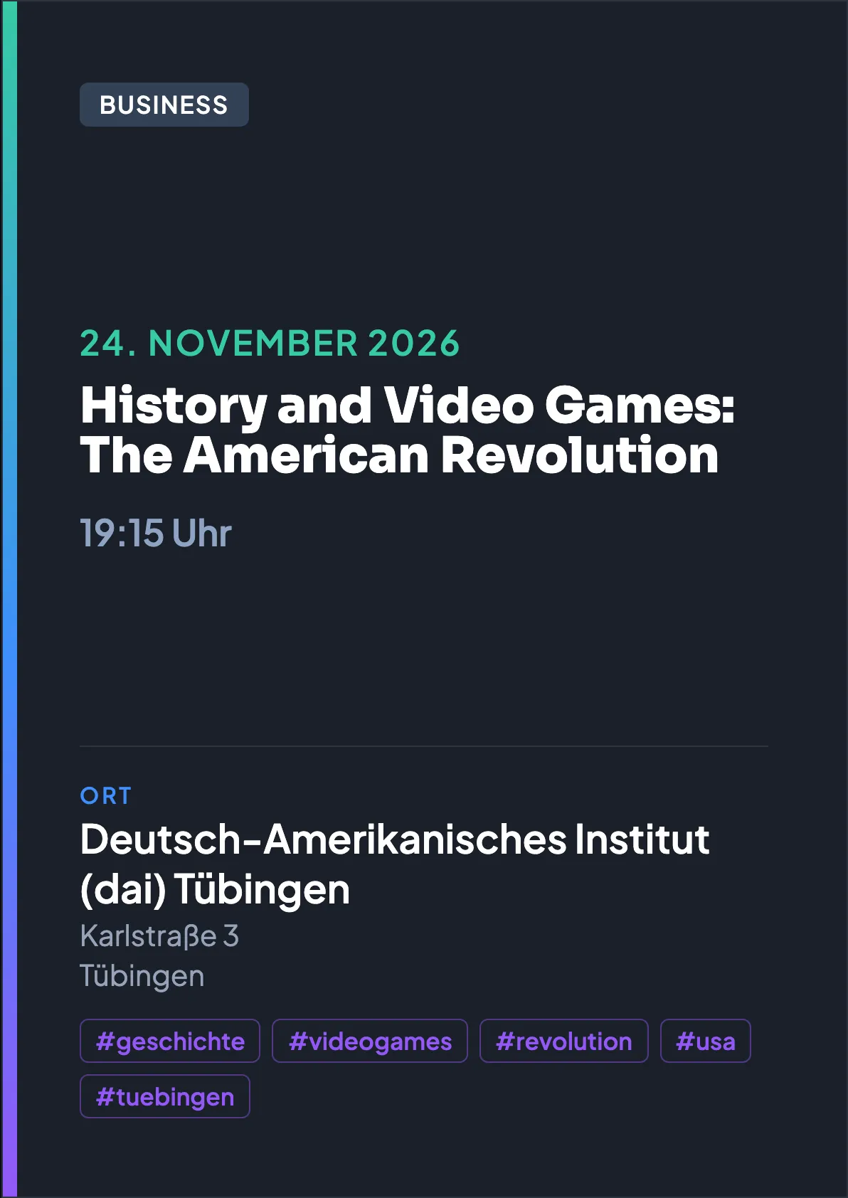 Veranstaltungsflyer