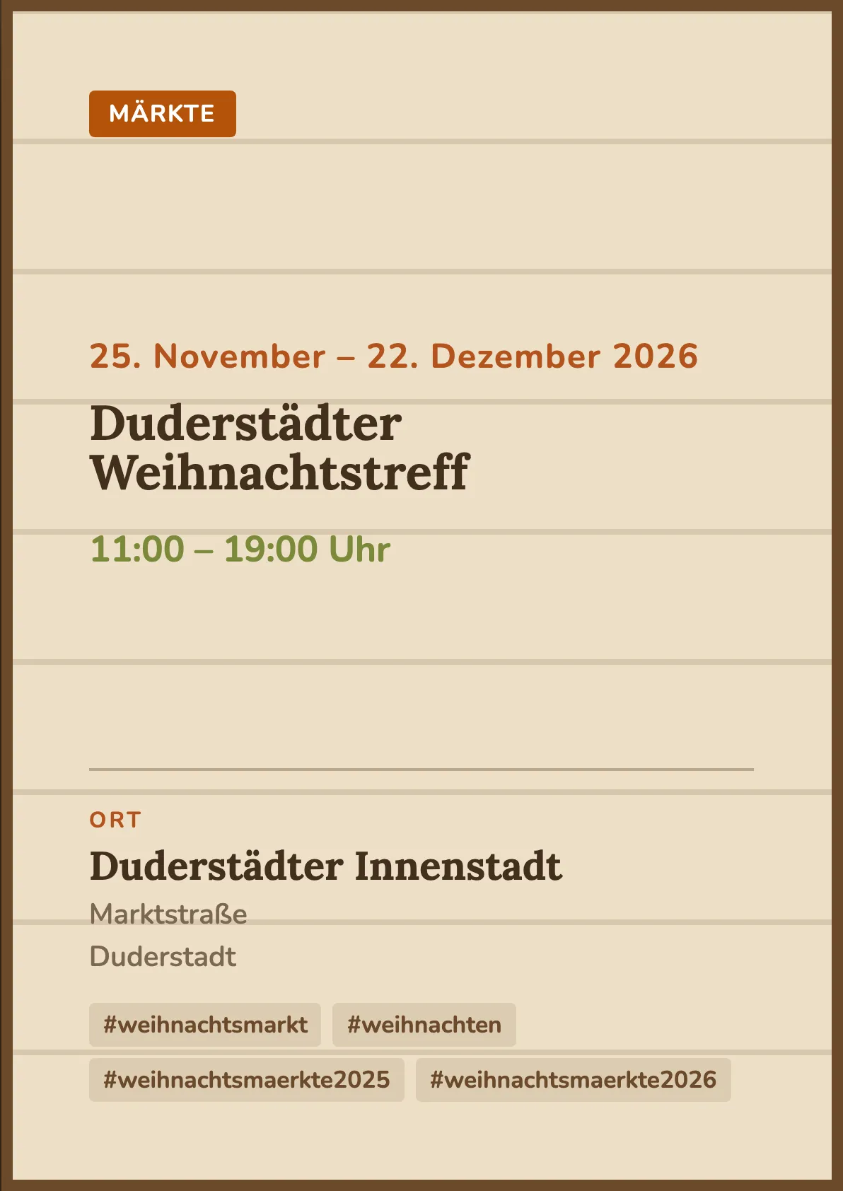 Veranstaltungsflyer