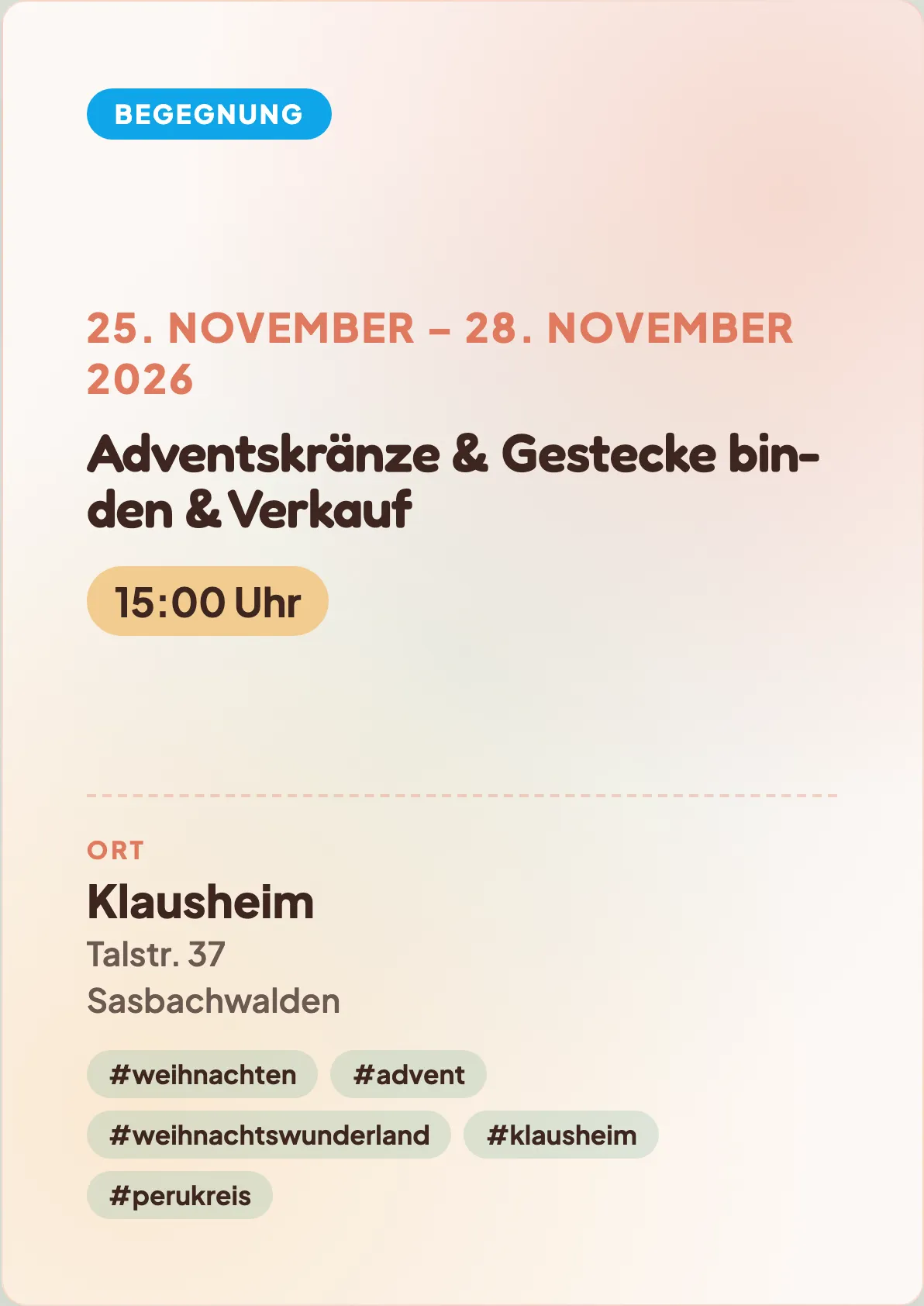 Veranstaltungsflyer