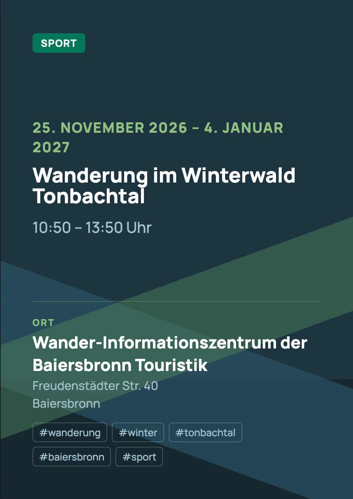 Veranstaltungsflyer